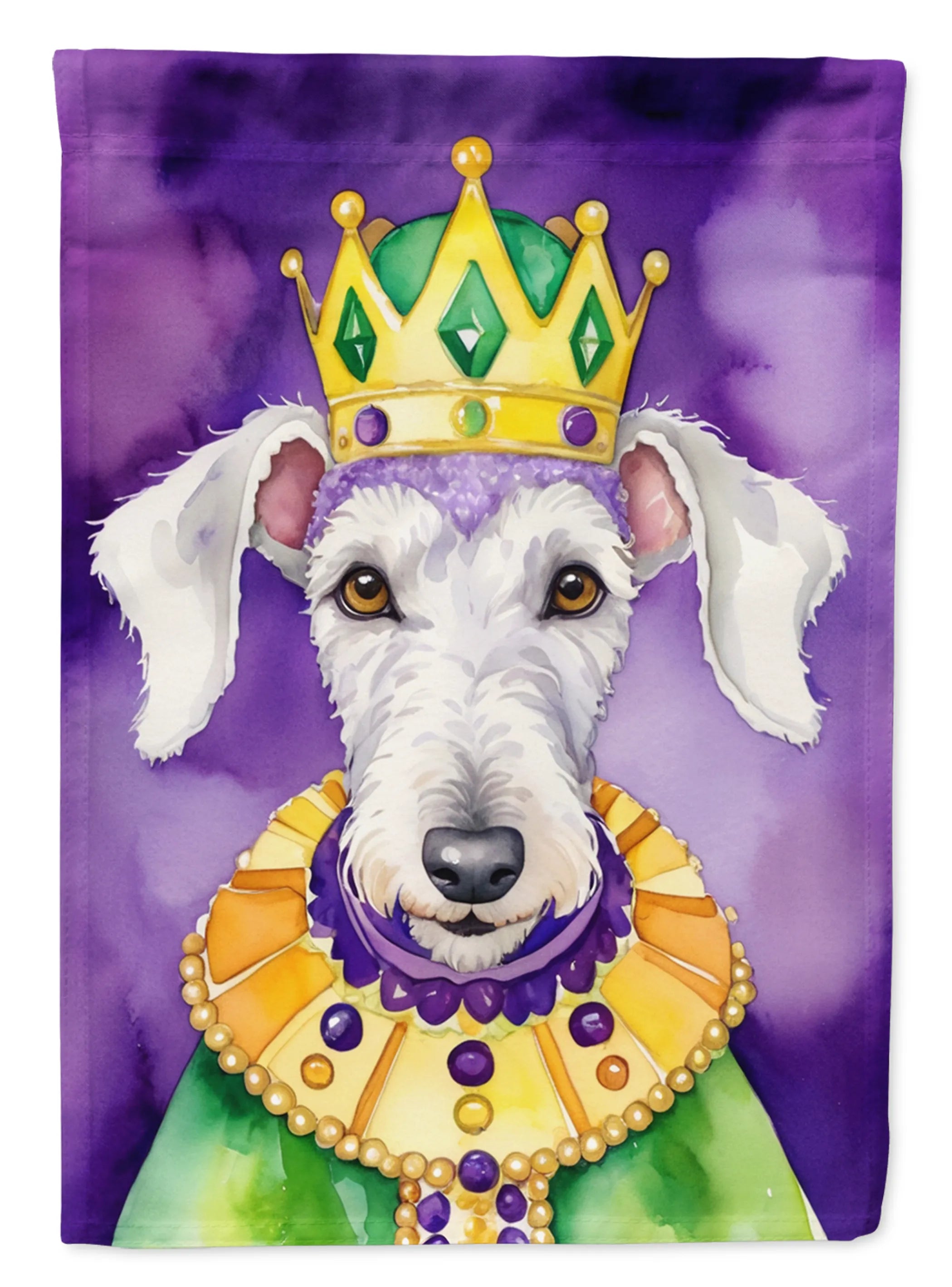 King of Mardi Gras Decorative Flag - Size: GARDEN SIZE | Pack Of: 1 | Collection name: King of mardi gras