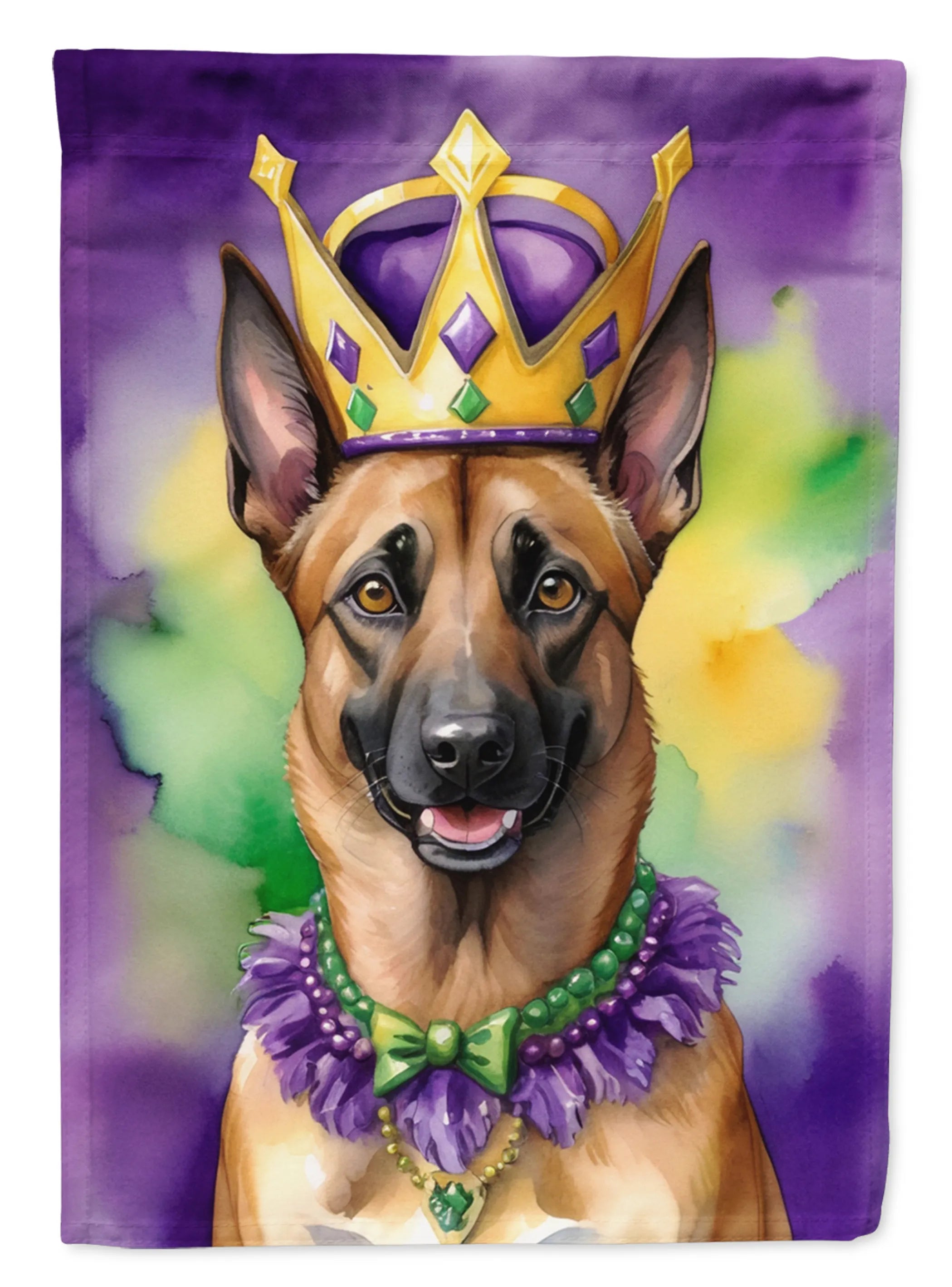 King of Mardi Gras Decorative Flag - Size: GARDEN SIZE | Pack Of: 1 | Collection name: King of mardi gras