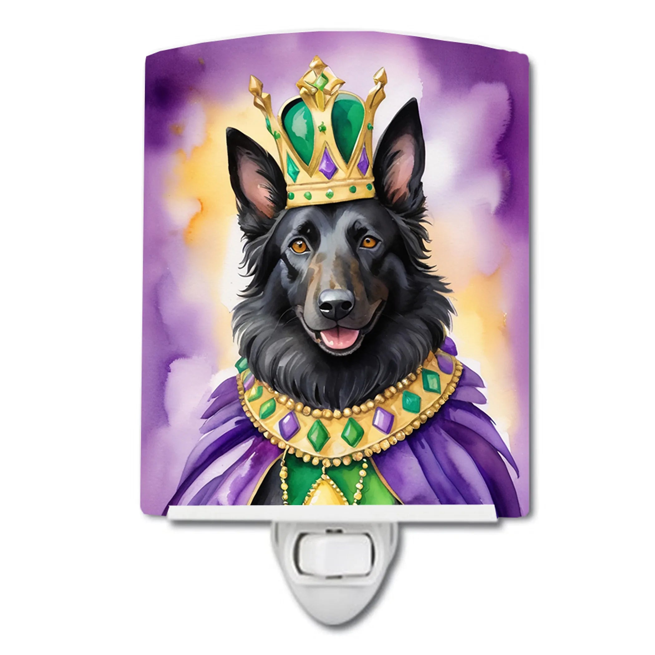 King of Mardi Gras Ceramic Night Light - Pack Of: 1 | Collection name: King of mardi gras