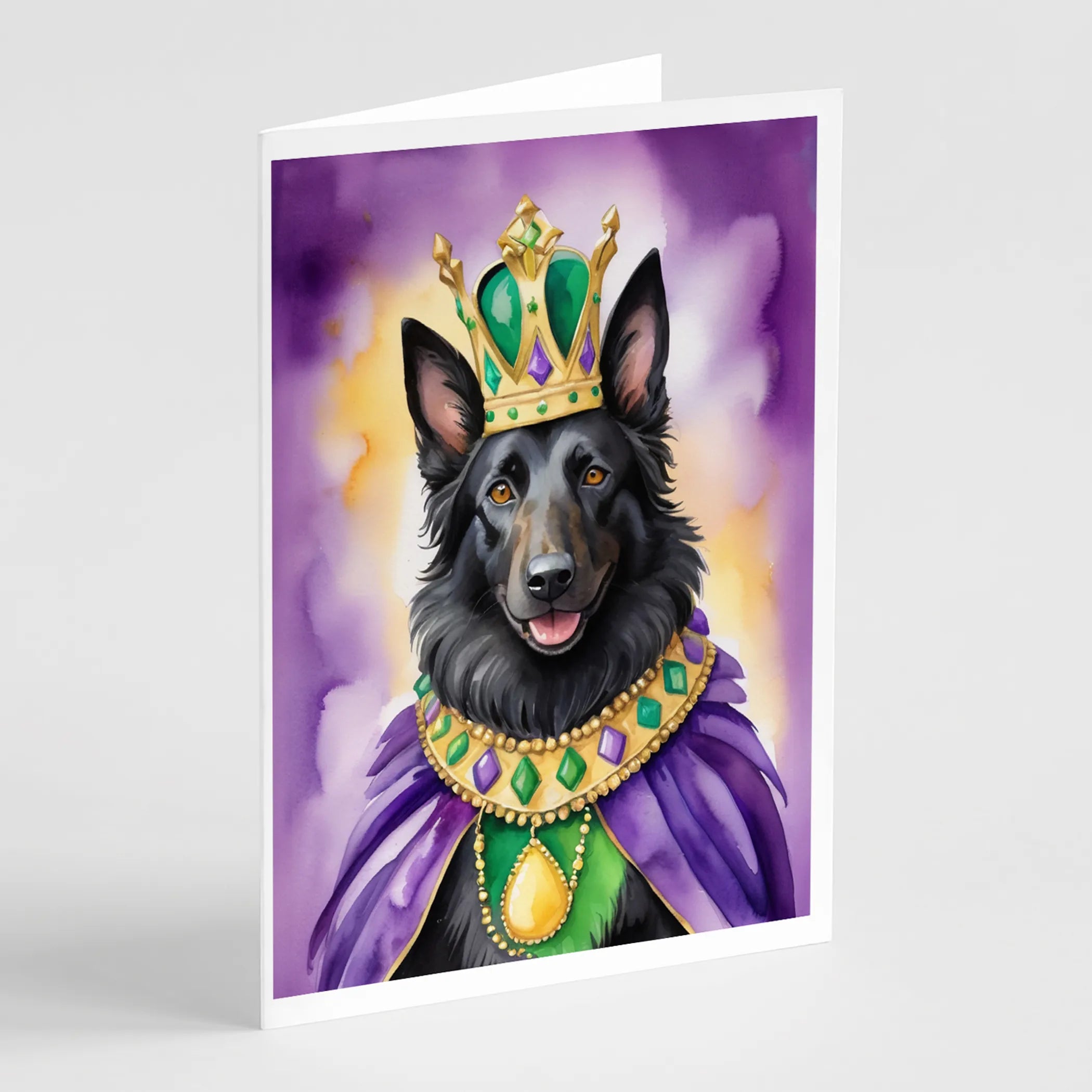 King of Mardi Gras Greeting Cards  - Size: 5X7 | Pack Of: 1 | Collection name: King of mardi gras
