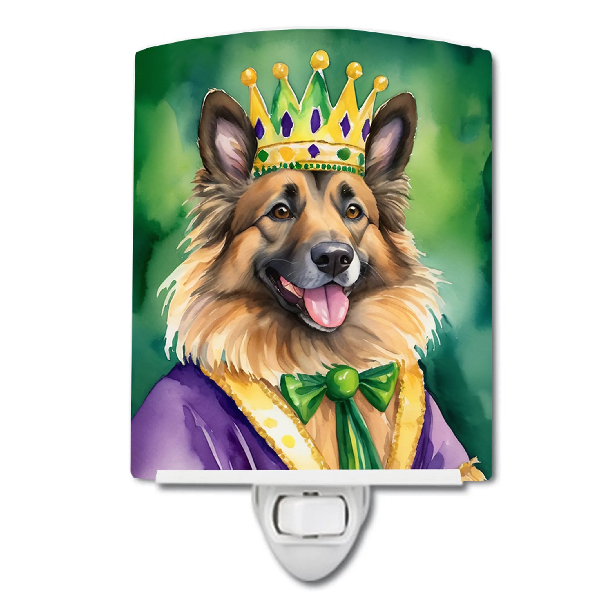 King of Mardi Gras Ceramic Night Light - Pack Of: 1 | Collection name: King of mardi gras