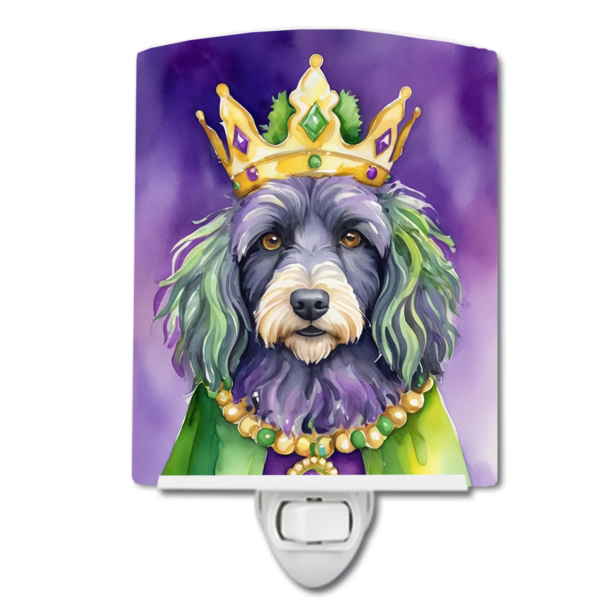 King of Mardi Gras Ceramic Night Light - Pack Of: 1 | Collection name: King of mardi gras
