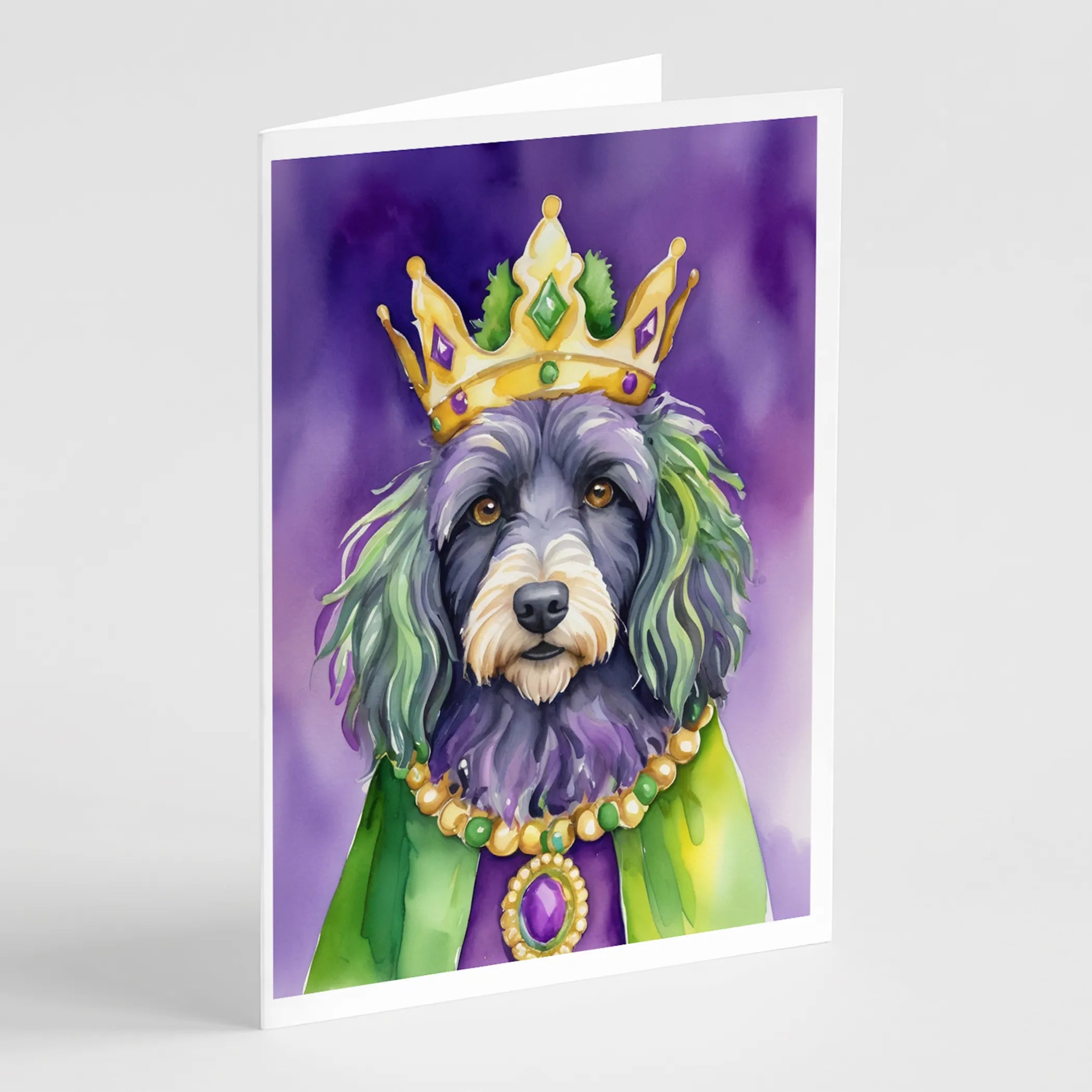 King of Mardi Gras Greeting Cards  - Size: 5X7 | Pack Of: 1 | Collection name: King of mardi gras