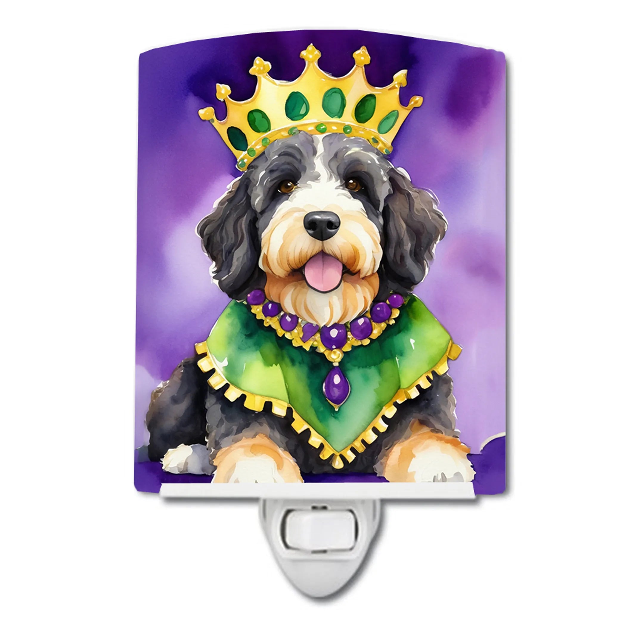 King of Mardi Gras Ceramic Night Light - Pack Of: 1 | Collection name: King of mardi gras