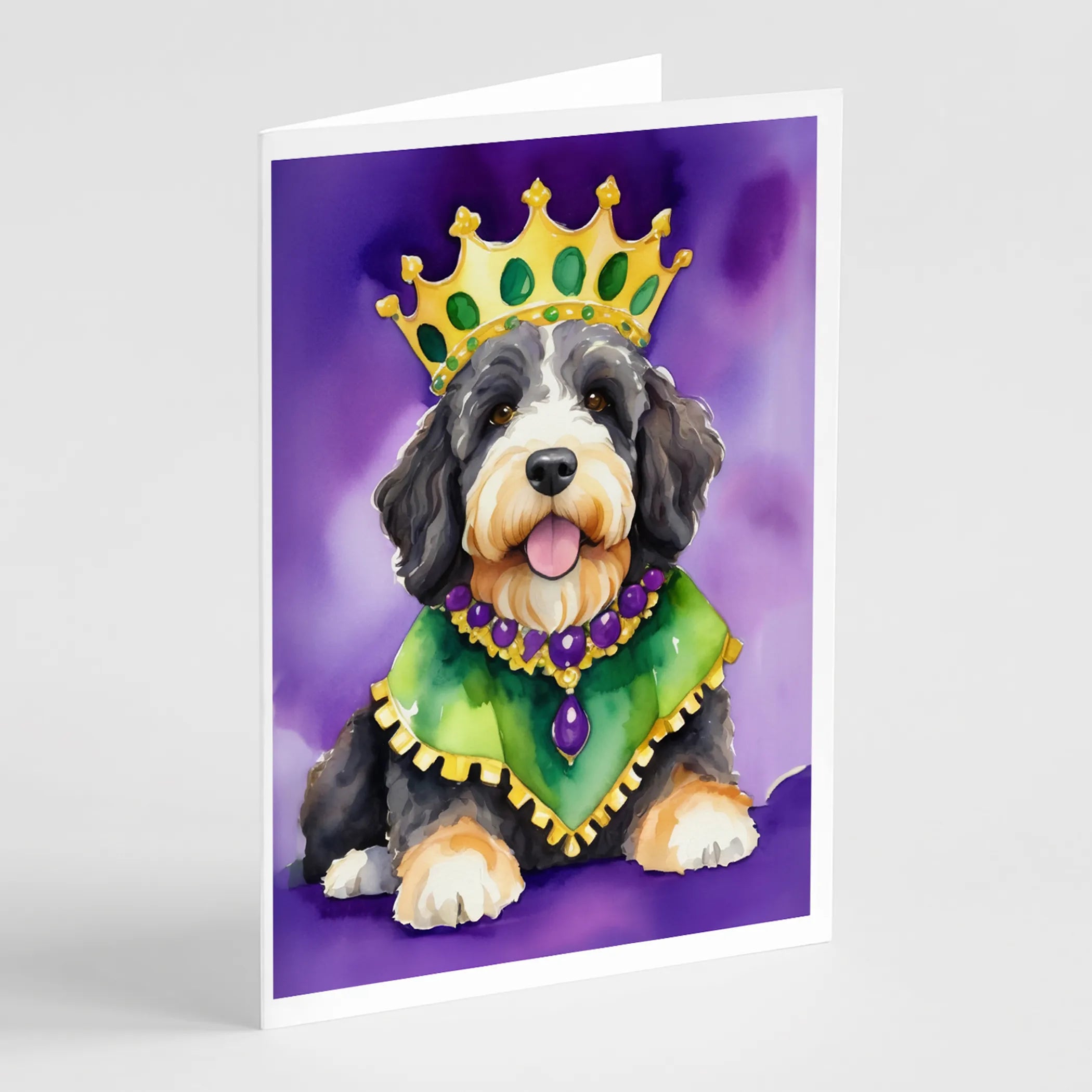 King of Mardi Gras Greeting Cards  - Size: 5X7 | Pack Of: 1 | Collection name: King of mardi gras