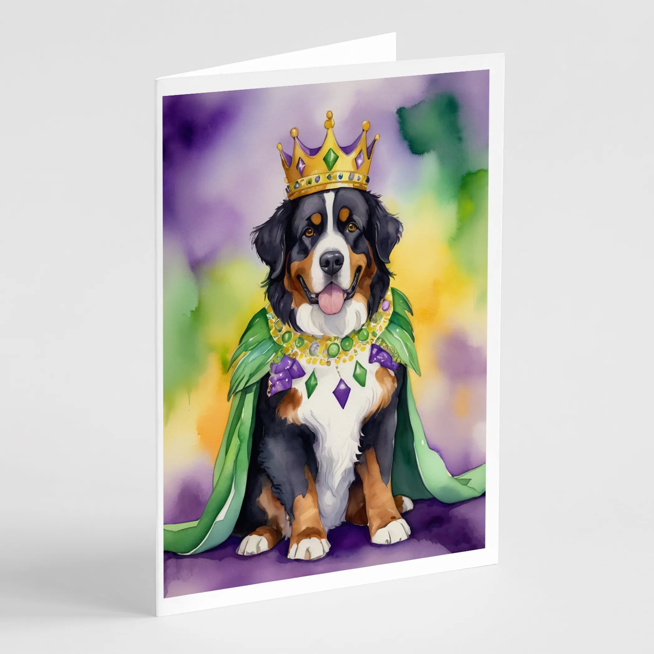 King of Mardi Gras Greeting Cards  - Size: 5X7 | Pack Of: 1 | Collection name: King of mardi gras