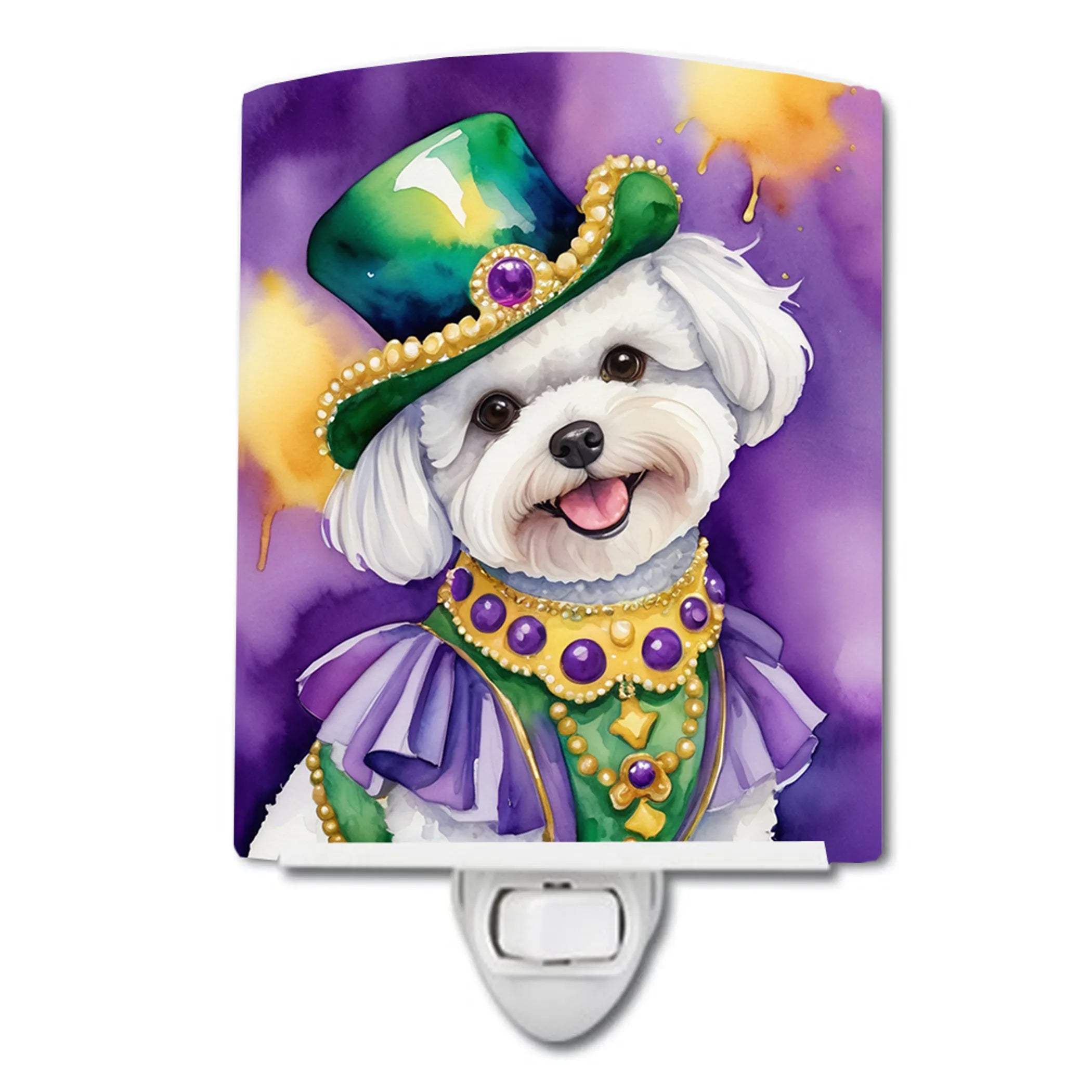 King of Mardi Gras Ceramic Night Light - Pack Of: 1 | Collection name: King of mardi gras