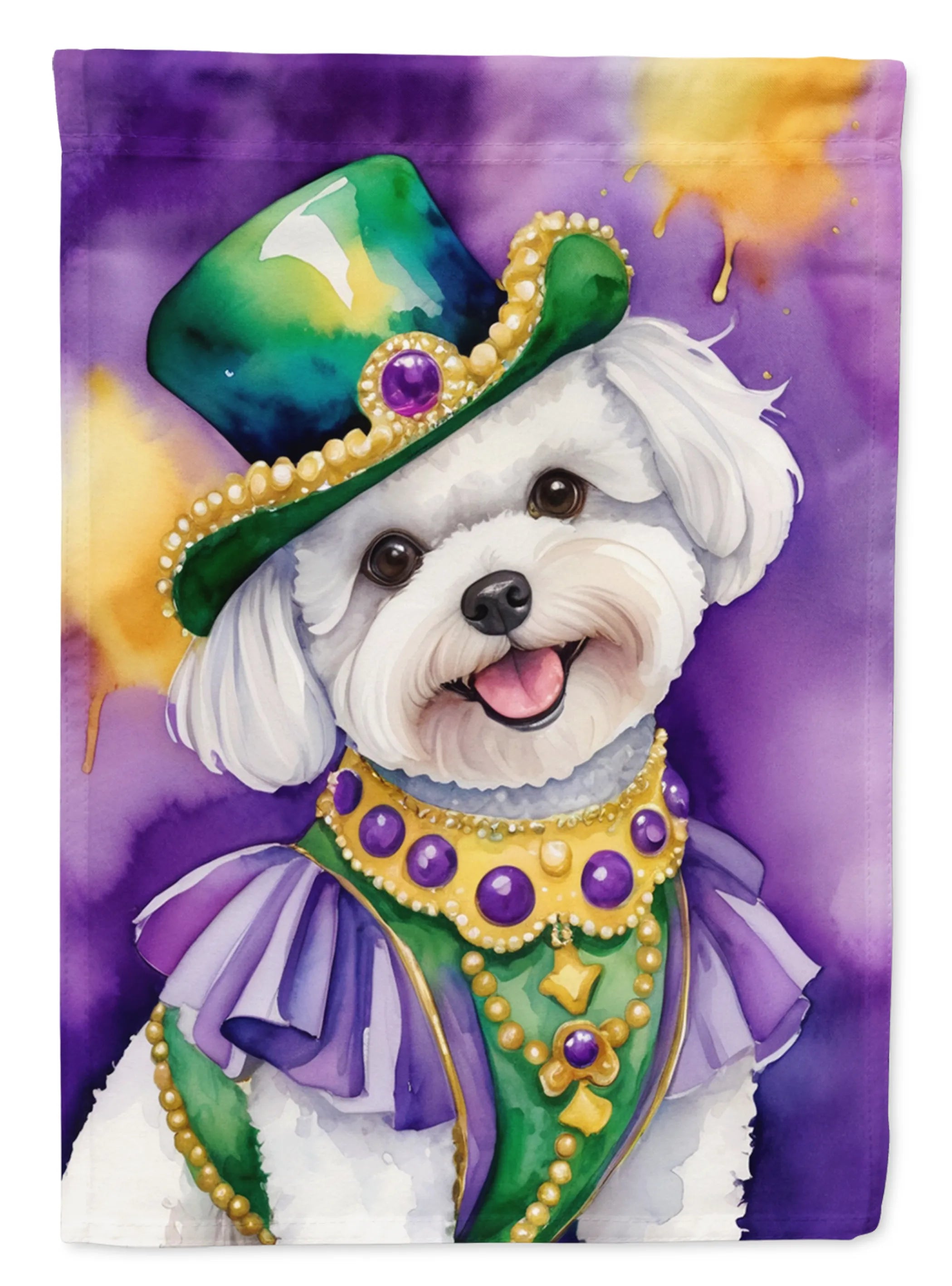 King of Mardi Gras Decorative Flag - Size: GARDEN SIZE | Pack Of: 1 | Collection name: King of mardi gras