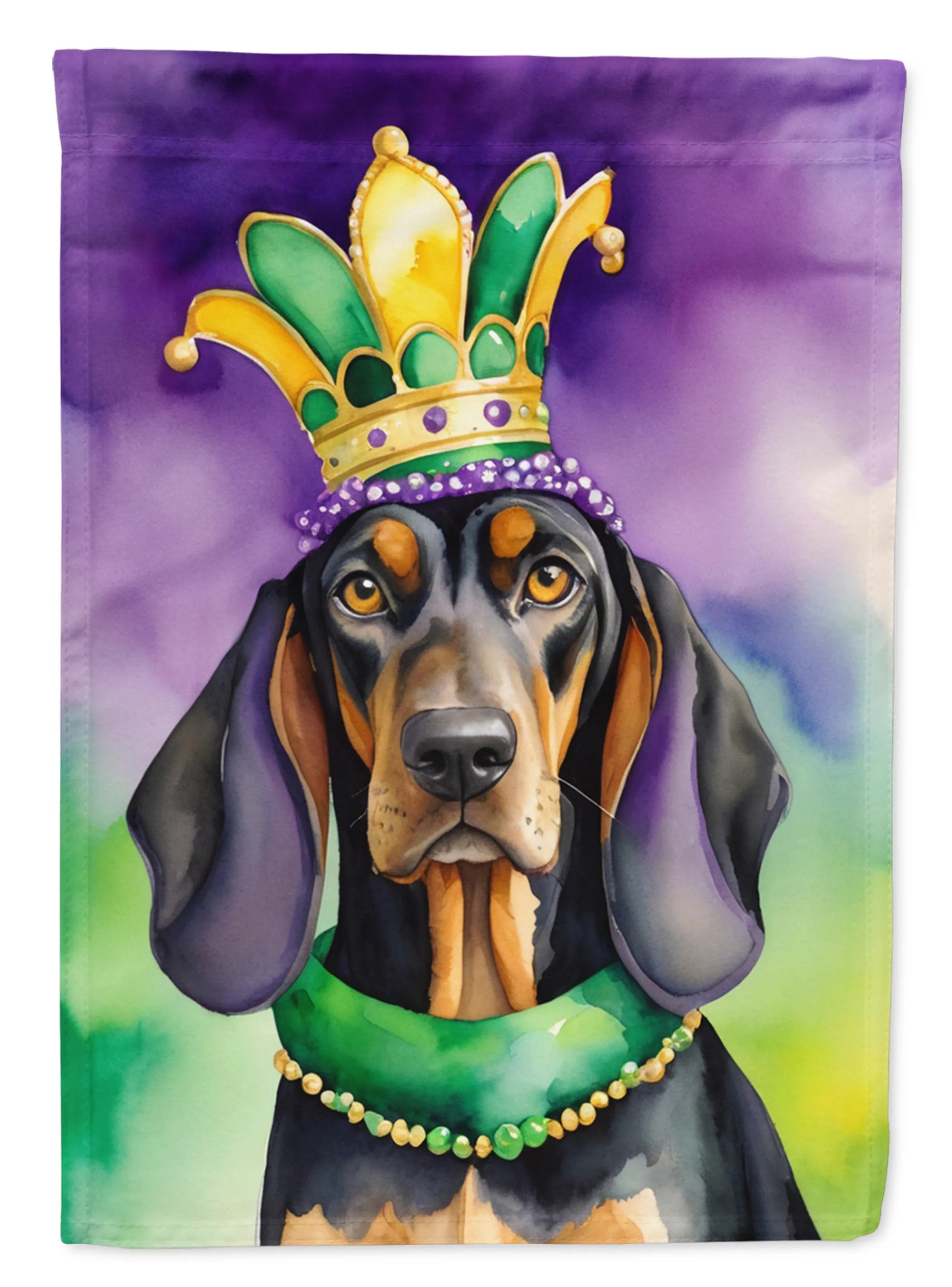 King of Mardi Gras Decorative Flag - Size: GARDEN SIZE | Pack Of: 1 | Collection name: King of mardi gras
