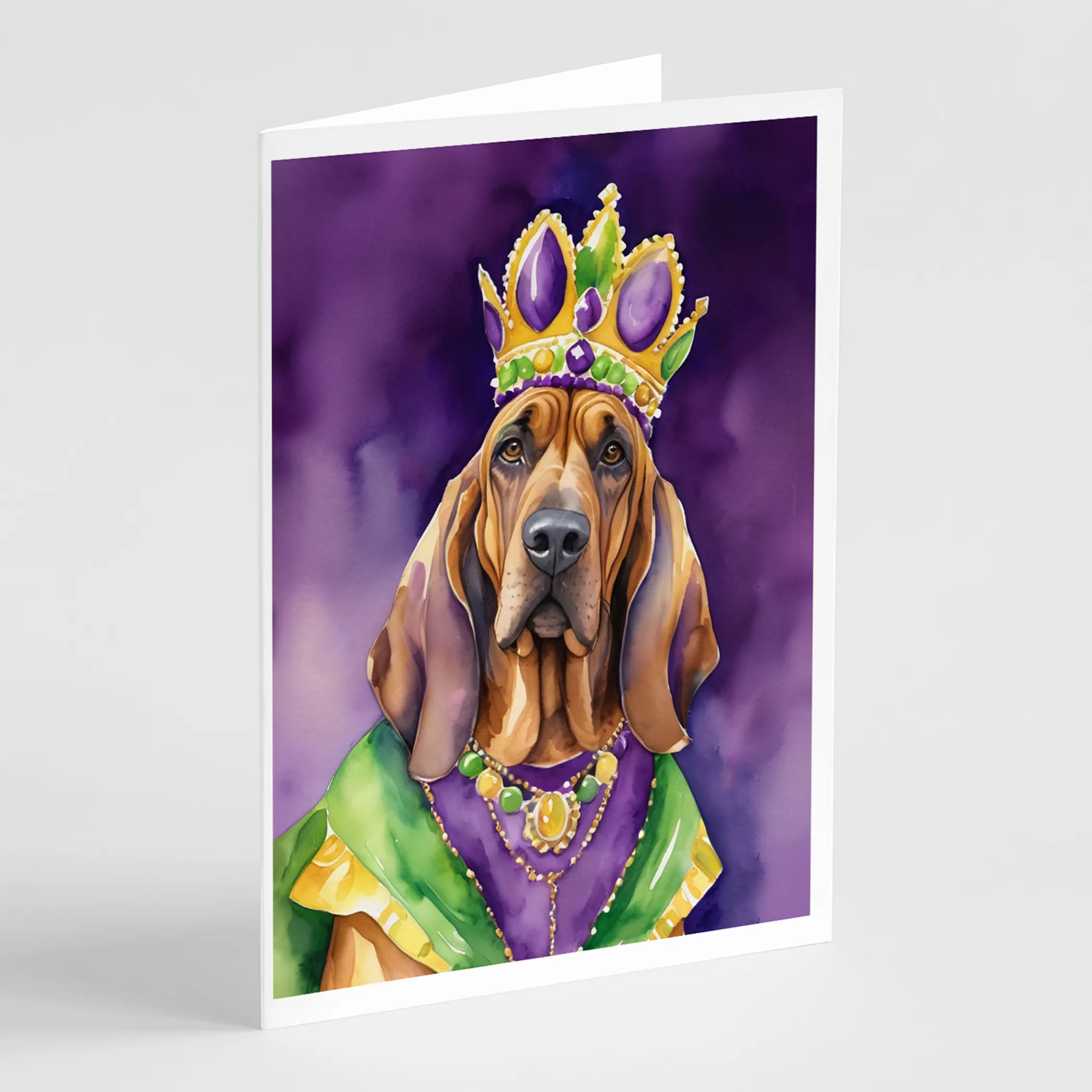 King of Mardi Gras Greeting Cards  - Size: 5X7 | Pack Of: 1 | Collection name: King of mardi gras