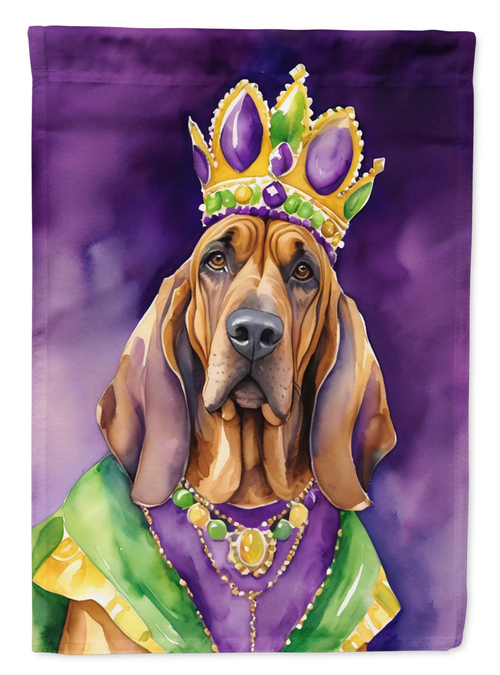 King of Mardi Gras Decorative Flag - Size: GARDEN SIZE | Pack Of: 1 | Collection name: King of mardi gras