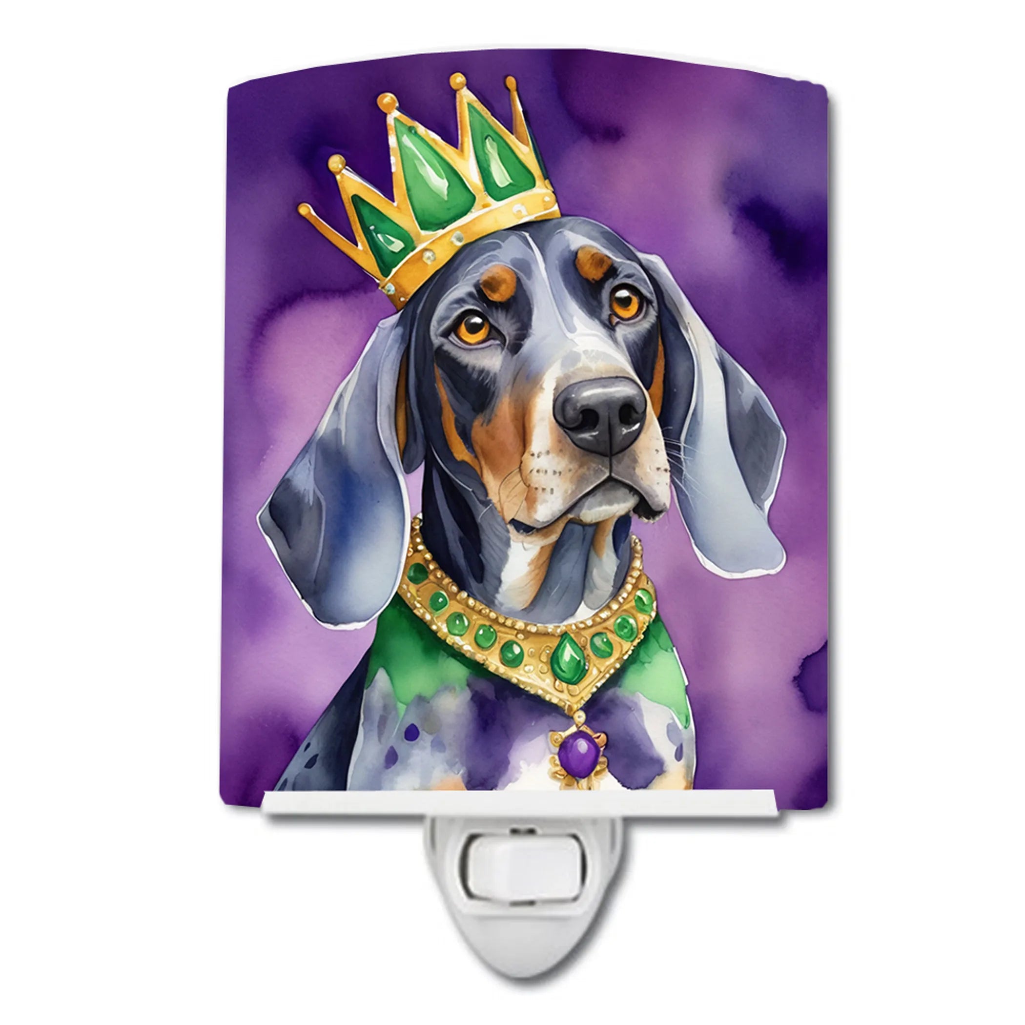 King of Mardi Gras Ceramic Night Light - Pack Of: 1 | Collection name: King of mardi gras