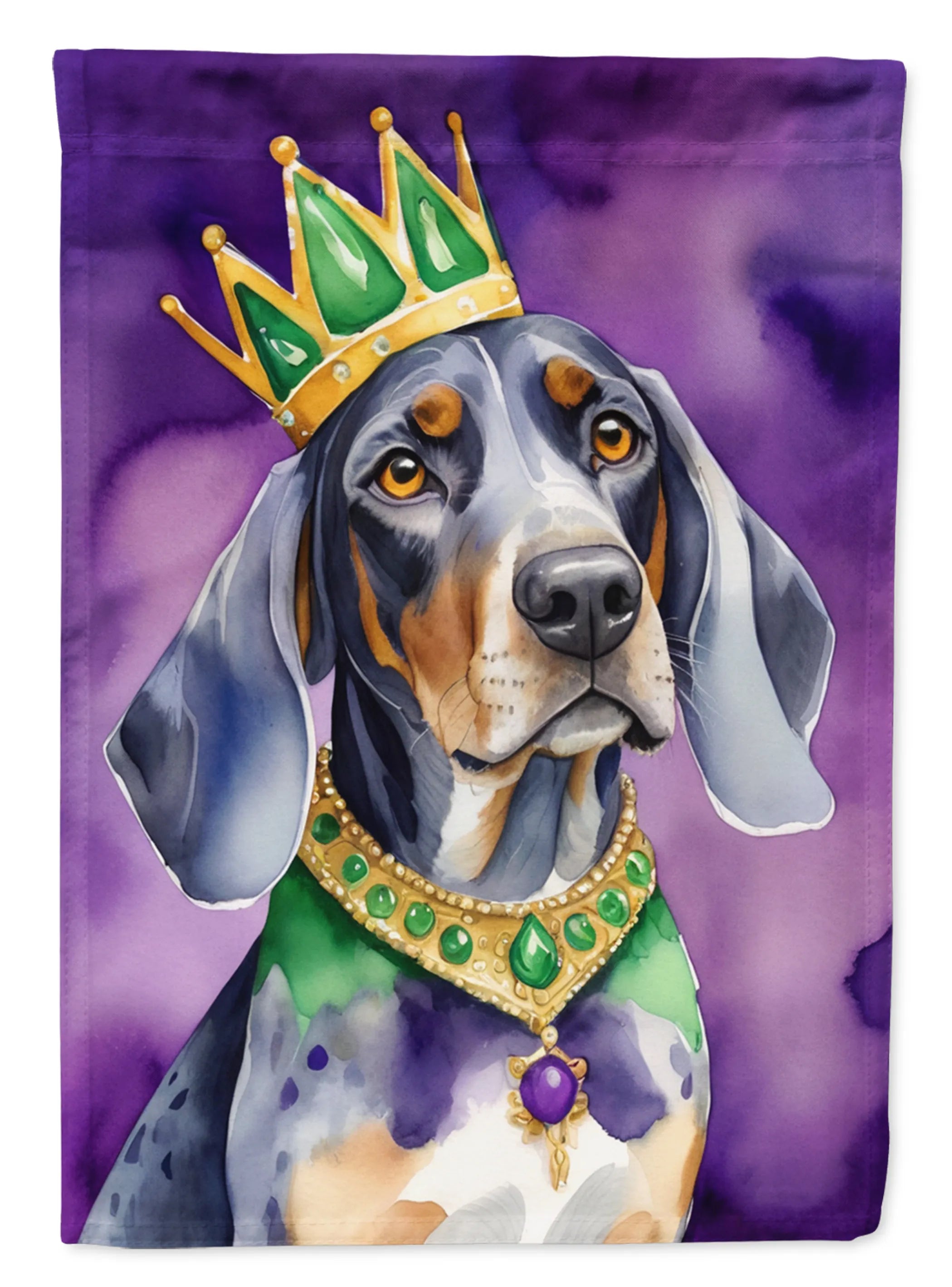 King of Mardi Gras Decorative Flag - Size: GARDEN SIZE | Pack Of: 1 | Collection name: King of mardi gras