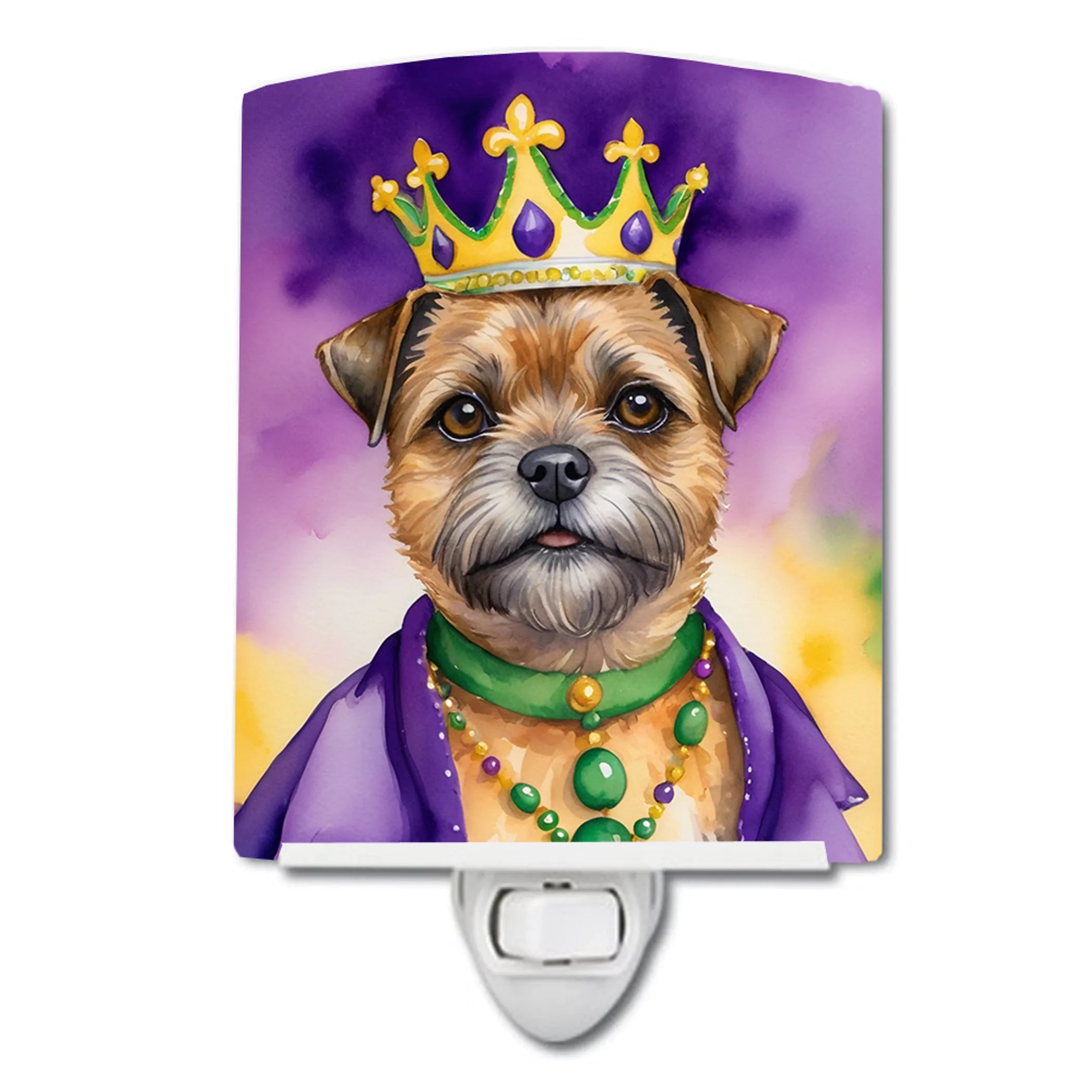 King of Mardi Gras Ceramic Night Light - Pack Of: 1 | Collection name: King of mardi gras