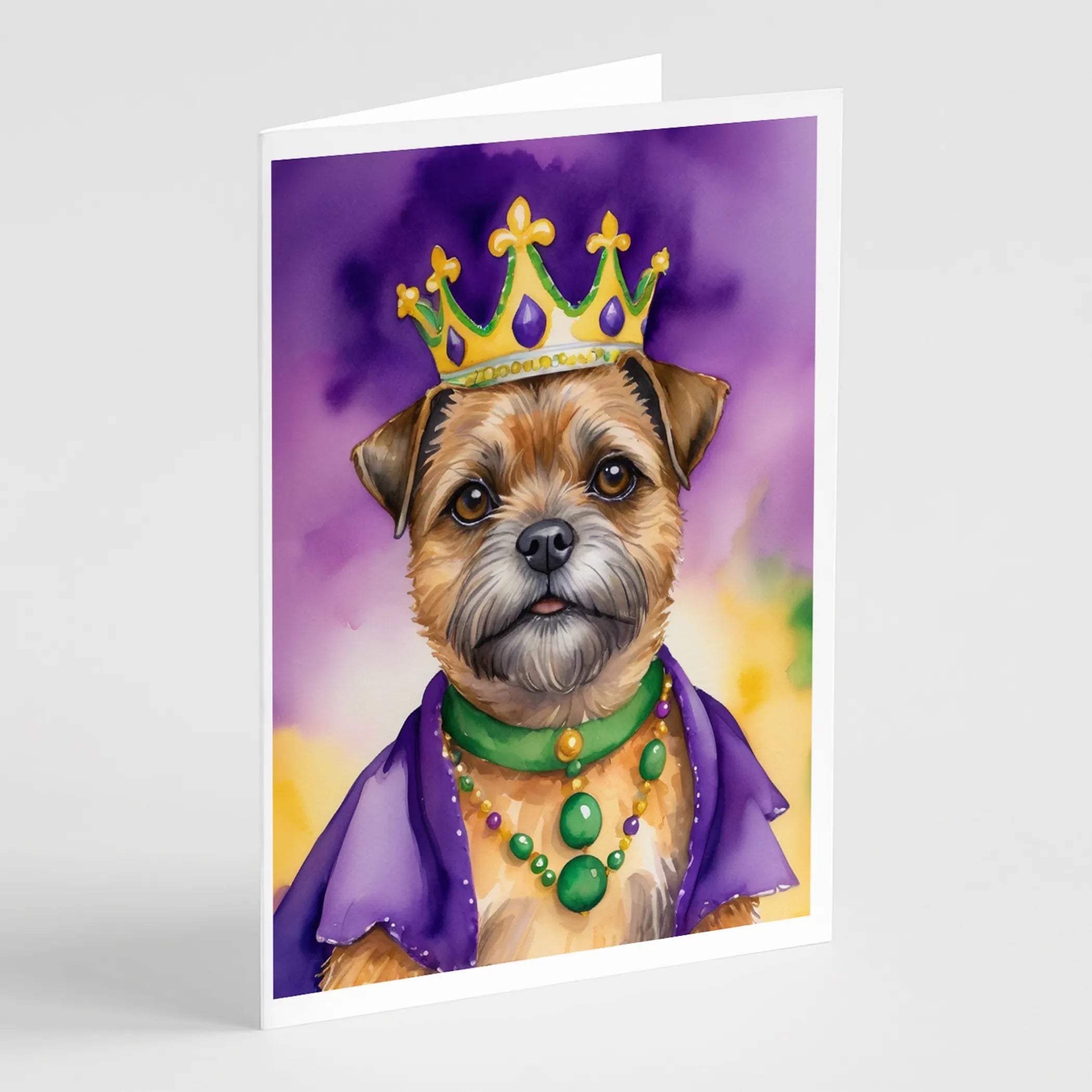 King of Mardi Gras Greeting Cards  - Size: 5X7 | Pack Of: 1 | Collection name: King of mardi gras