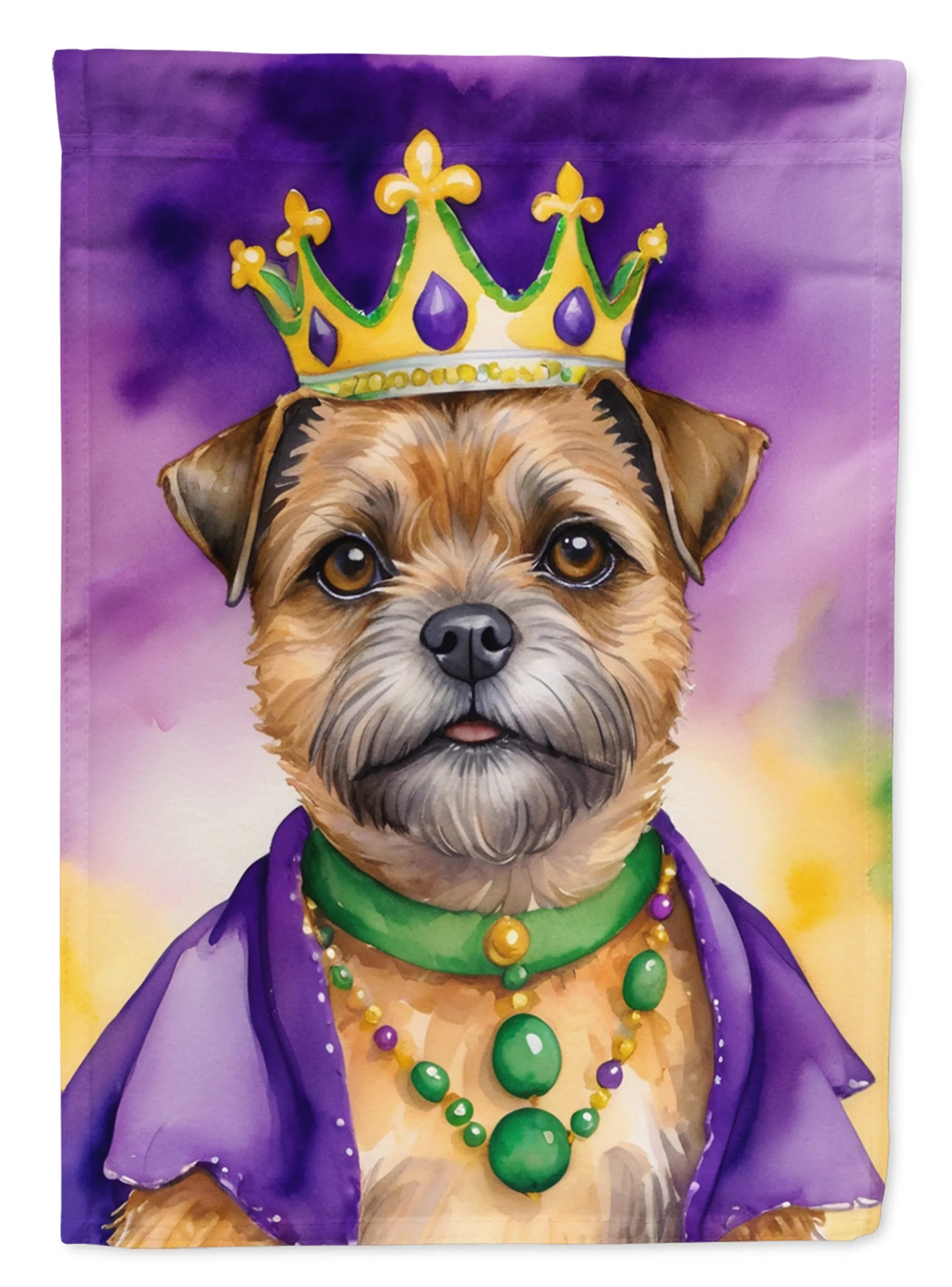 King of Mardi Gras Decorative Flag - Size: GARDEN SIZE | Pack Of: 1 | Collection name: King of mardi gras