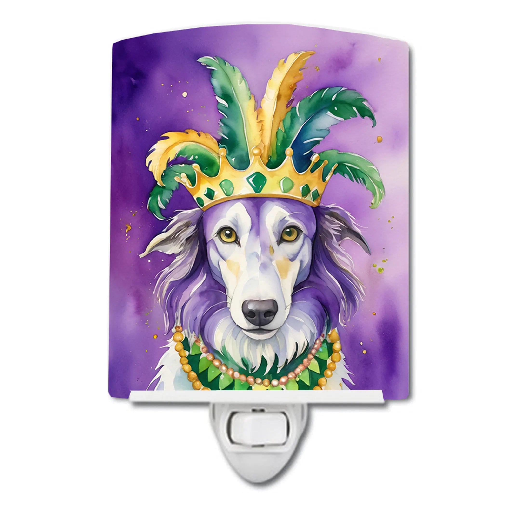 King of Mardi Gras Ceramic Night Light - Pack Of: 1 | Collection name: King of mardi gras
