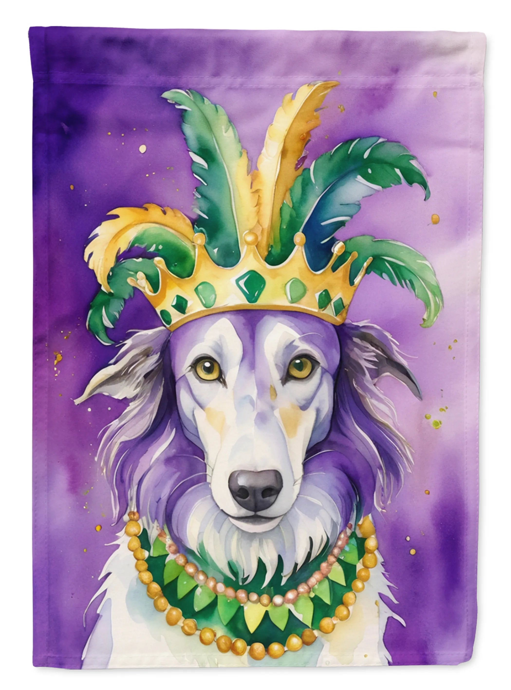 King of Mardi Gras Decorative Flag - Size: GARDEN SIZE | Pack Of: 1 | Collection name: King of mardi gras