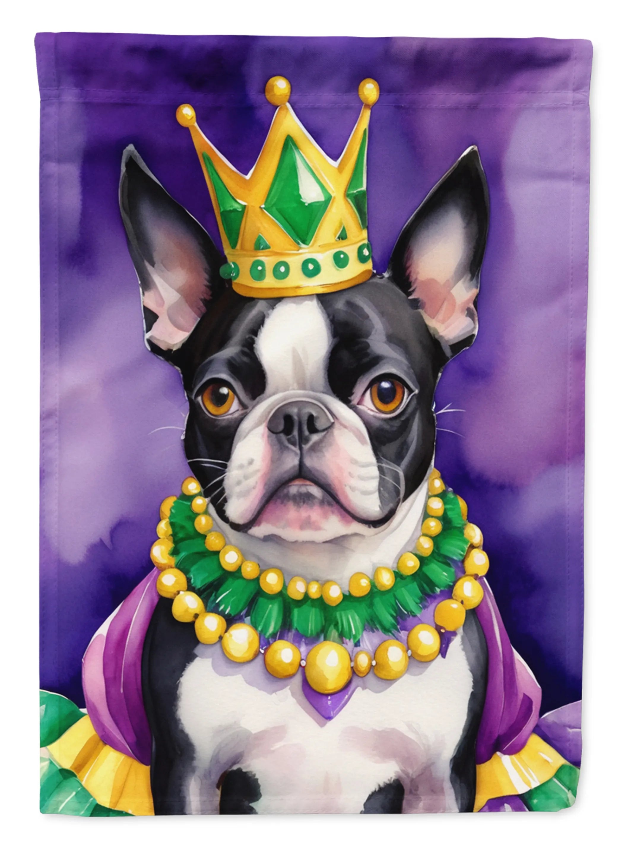 King of Mardi Gras Decorative Flag - Size: GARDEN SIZE | Pack Of: 1 | Collection name: King of mardi gras