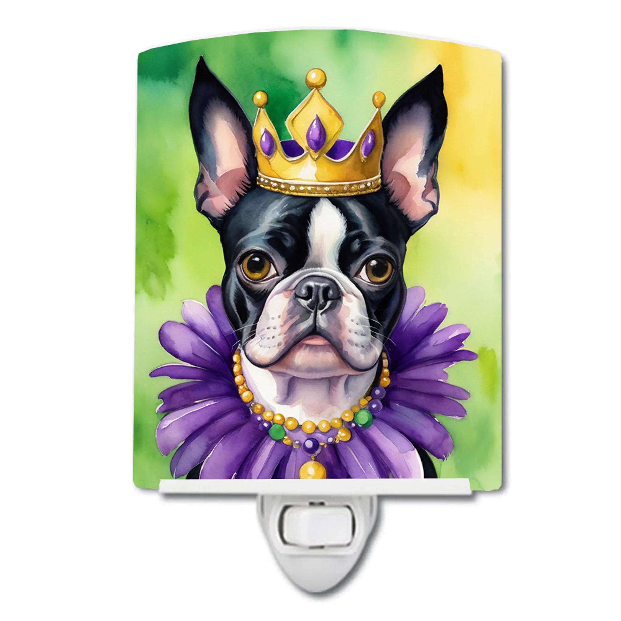 King of Mardi Gras Ceramic Night Light - Pack Of: 1 | Collection name: King of mardi gras