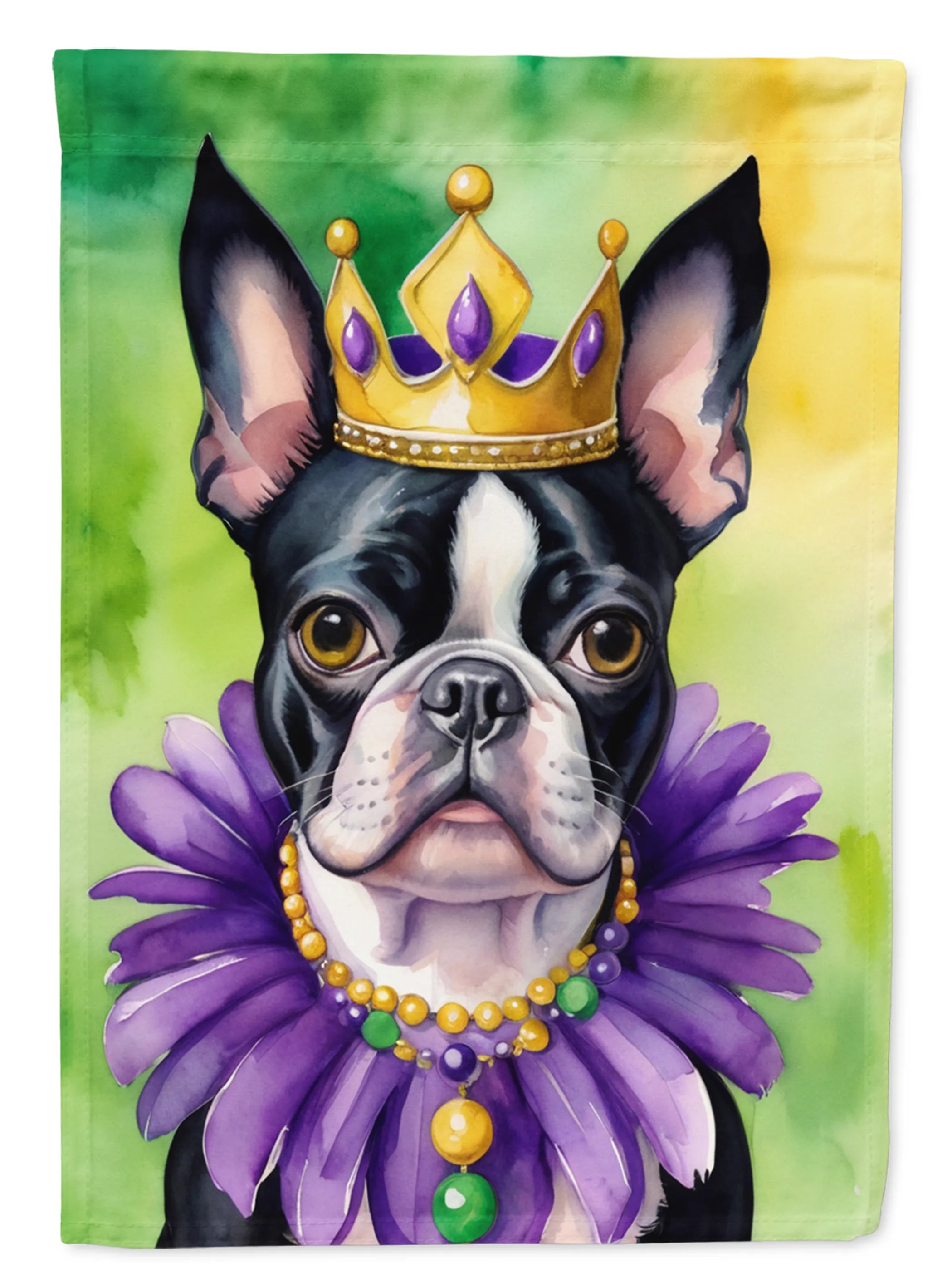 King of Mardi Gras Decorative Flag - Size: GARDEN SIZE | Pack Of: 1 | Collection name: King of mardi gras