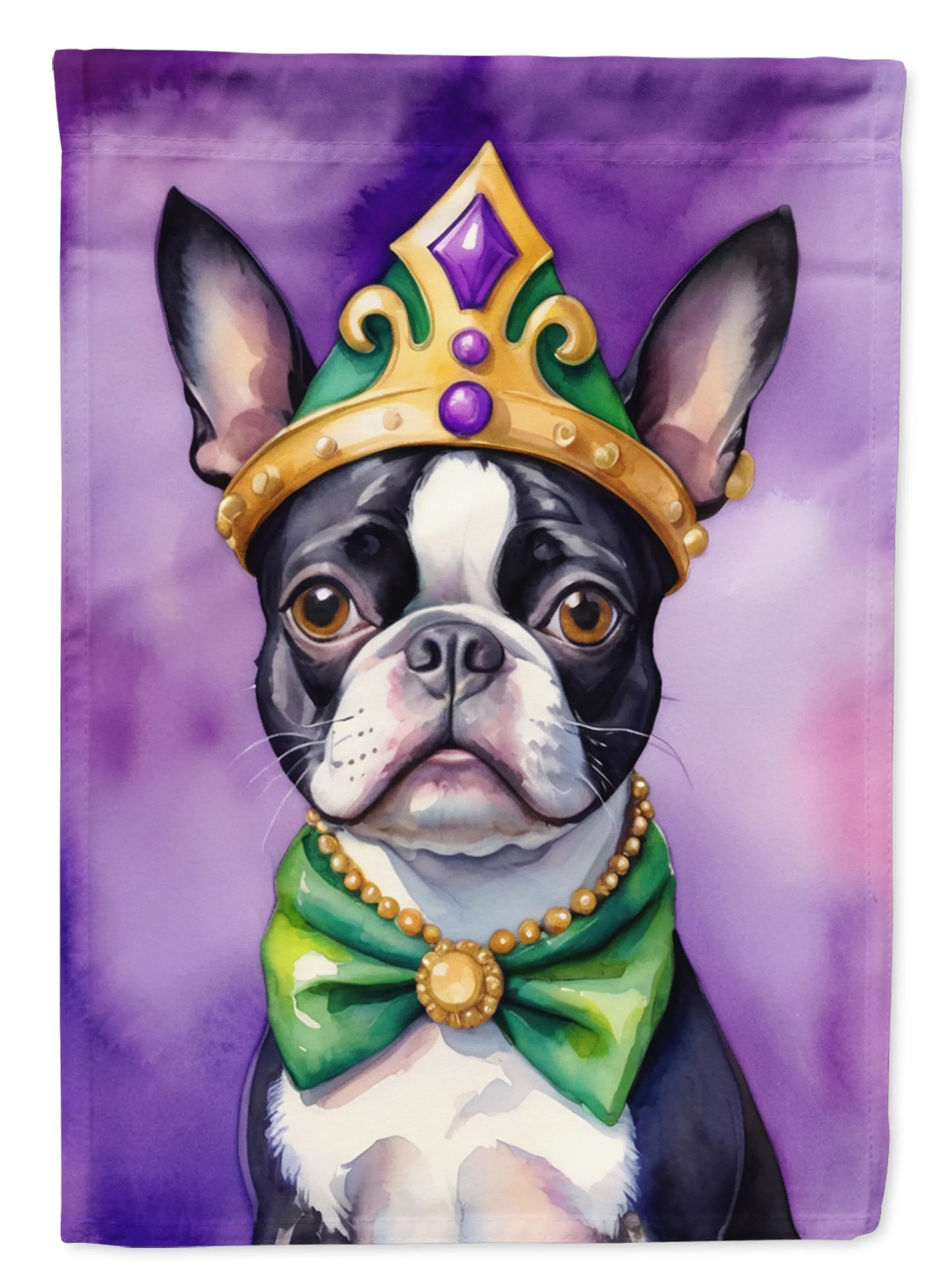 King of Mardi Gras Decorative Flag - Size: GARDEN SIZE | Pack Of: 1 | Collection name: King of mardi gras
