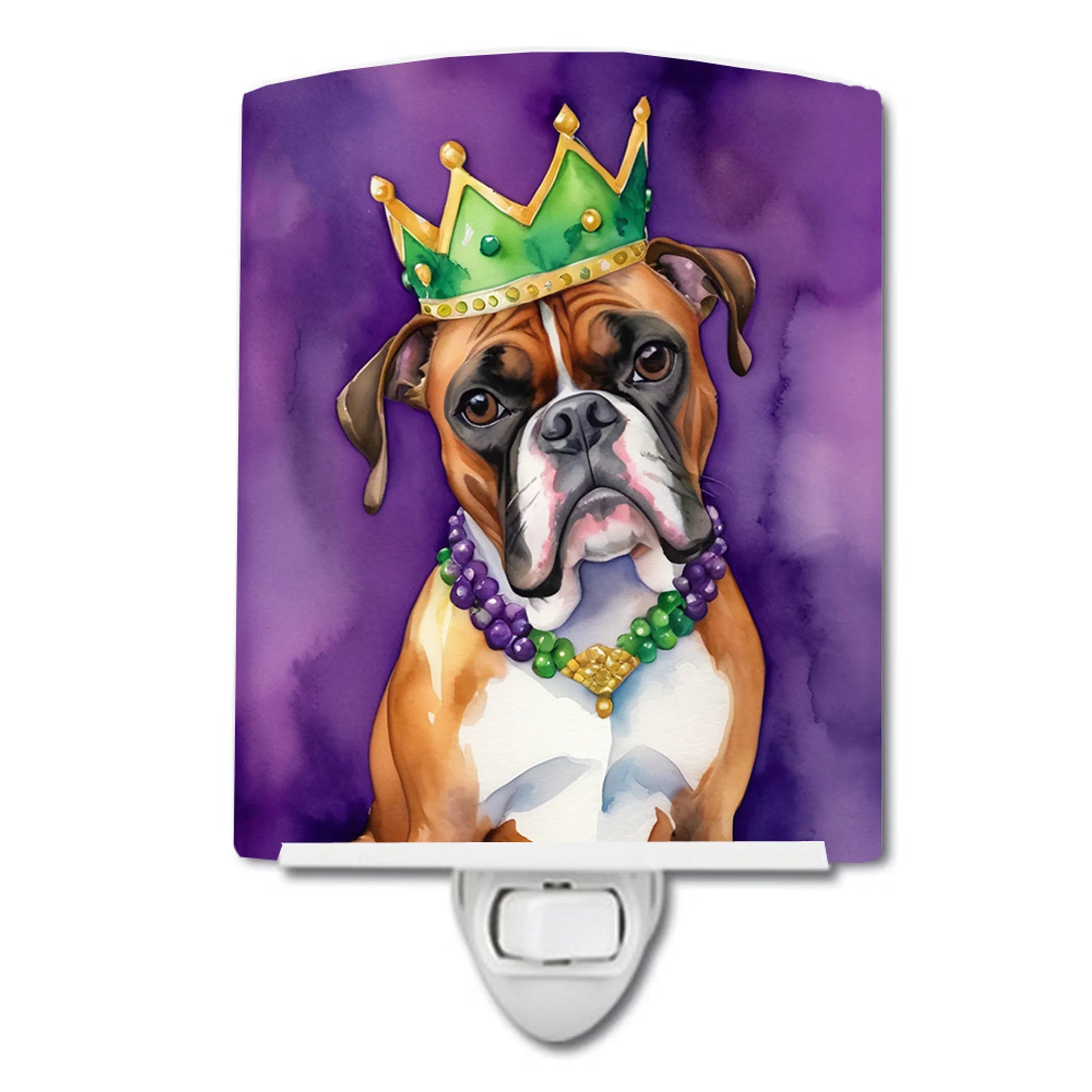 King of Mardi Gras Ceramic Night Light - Pack Of: 1 | Collection name: King of mardi gras