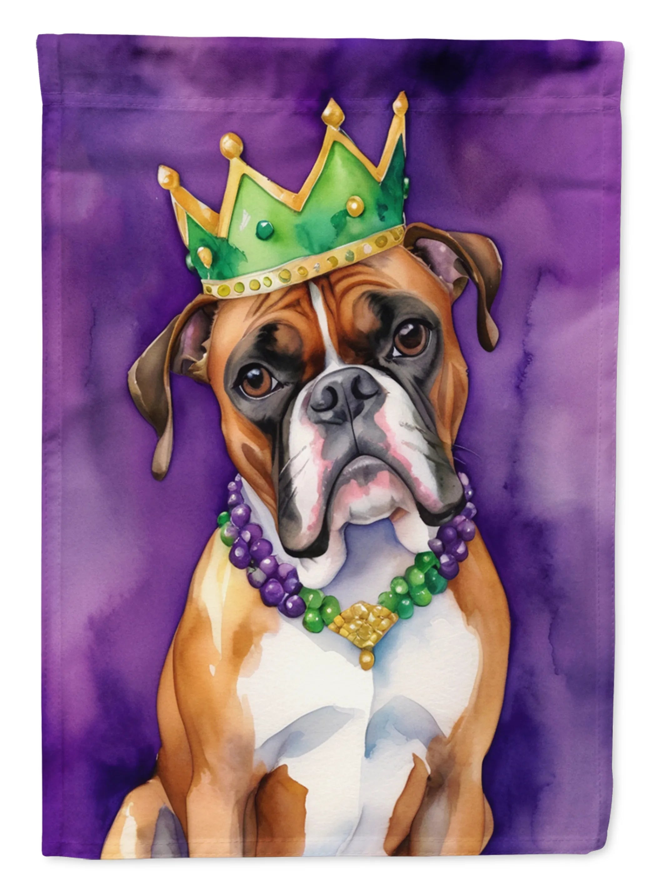 King of Mardi Gras Decorative Flag - Size: GARDEN SIZE | Pack Of: 1 | Collection name: King of mardi gras
