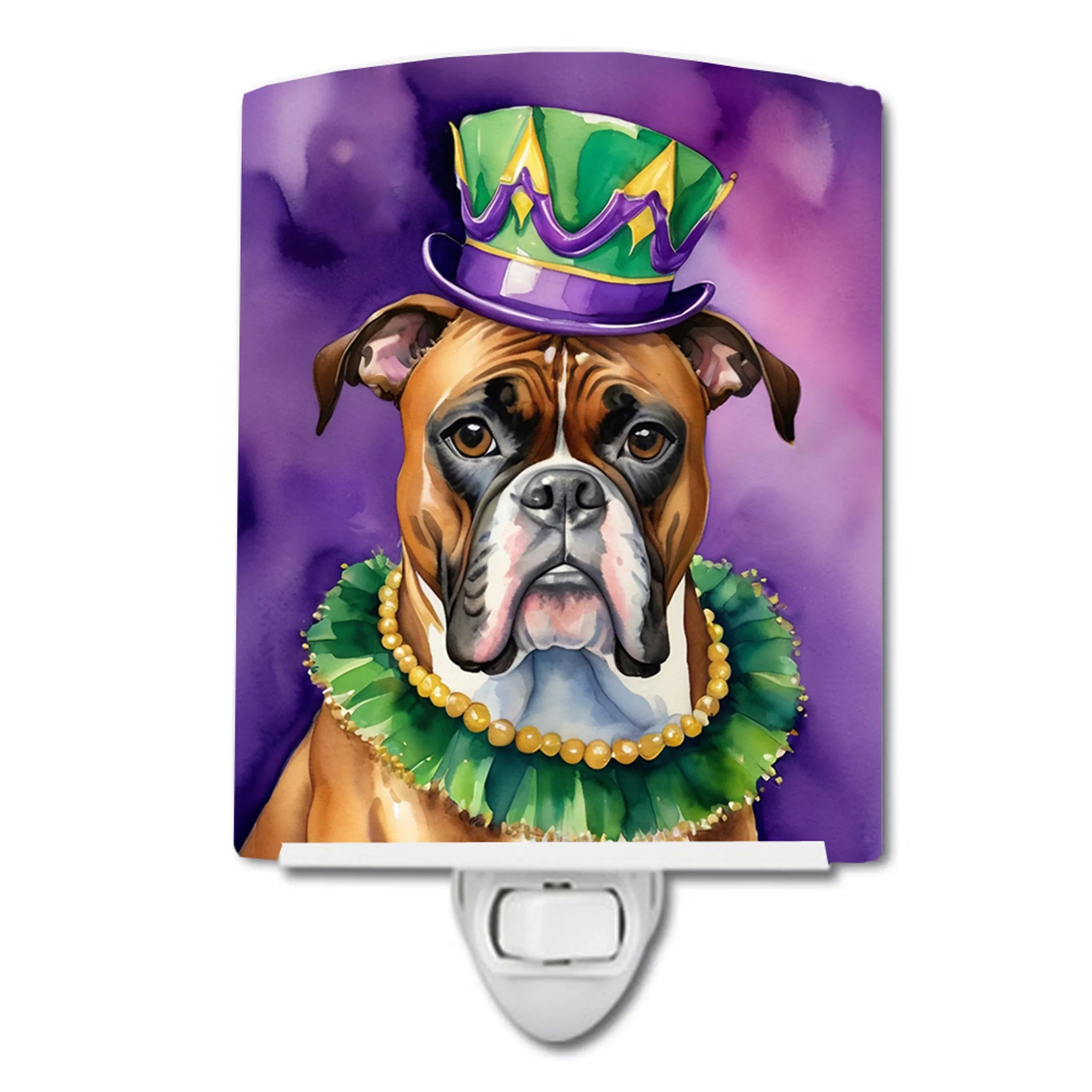 King of Mardi Gras Ceramic Night Light - Pack Of: 1 | Collection name: King of mardi gras