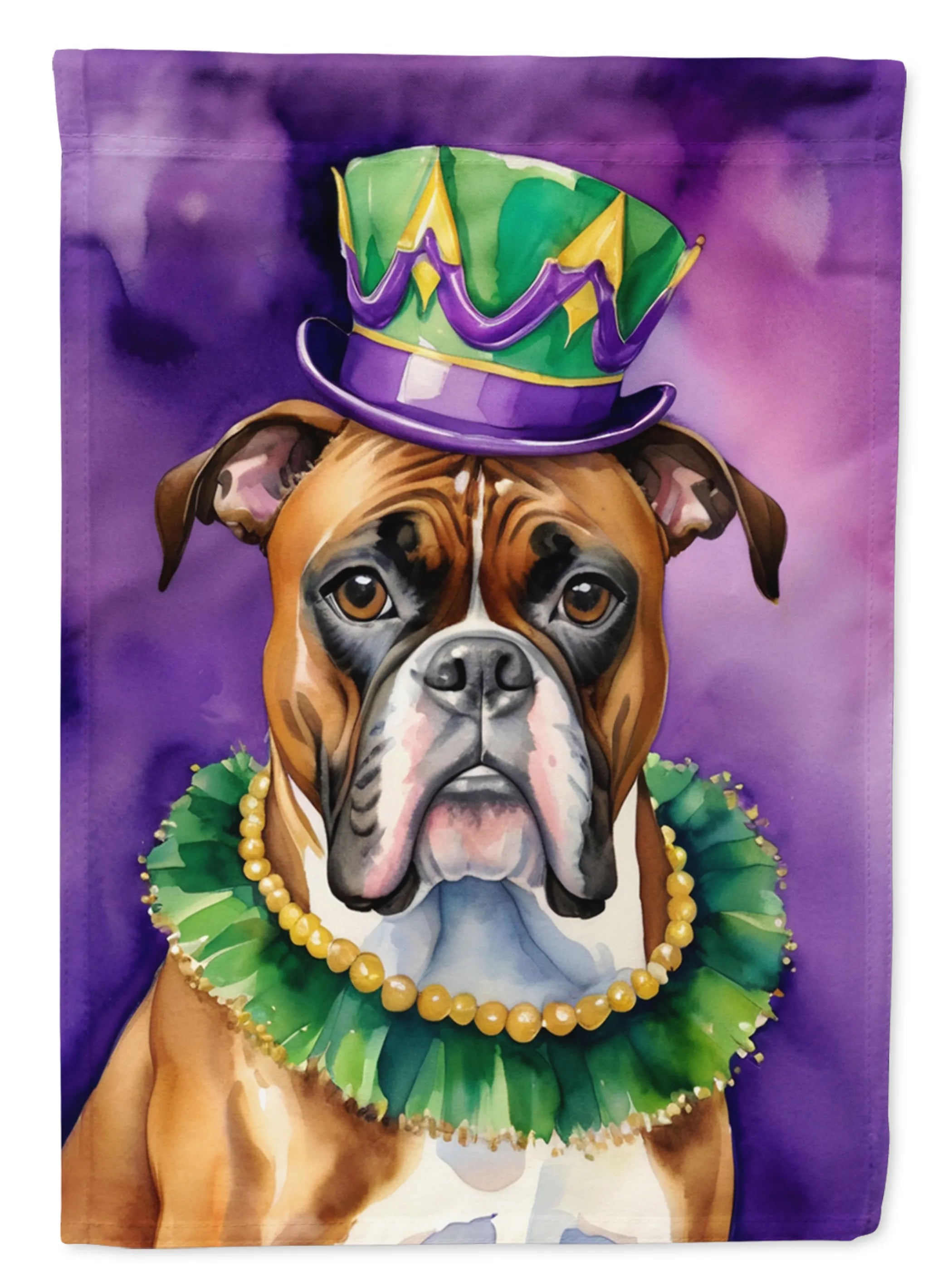 King of Mardi Gras Decorative Flag - Size: GARDEN SIZE | Pack Of: 1 | Collection name: King of mardi gras