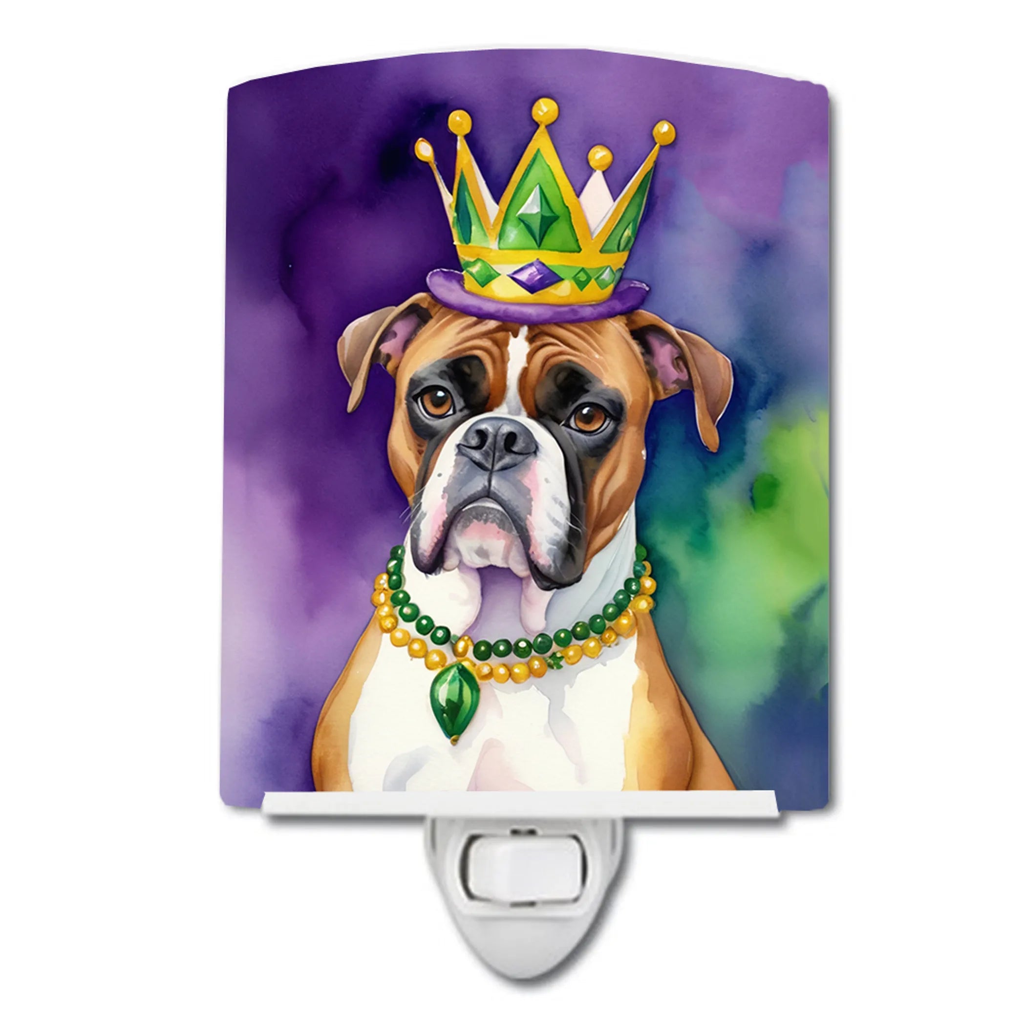 King of Mardi Gras Ceramic Night Light - Pack Of: 1 | Collection name: King of mardi gras
