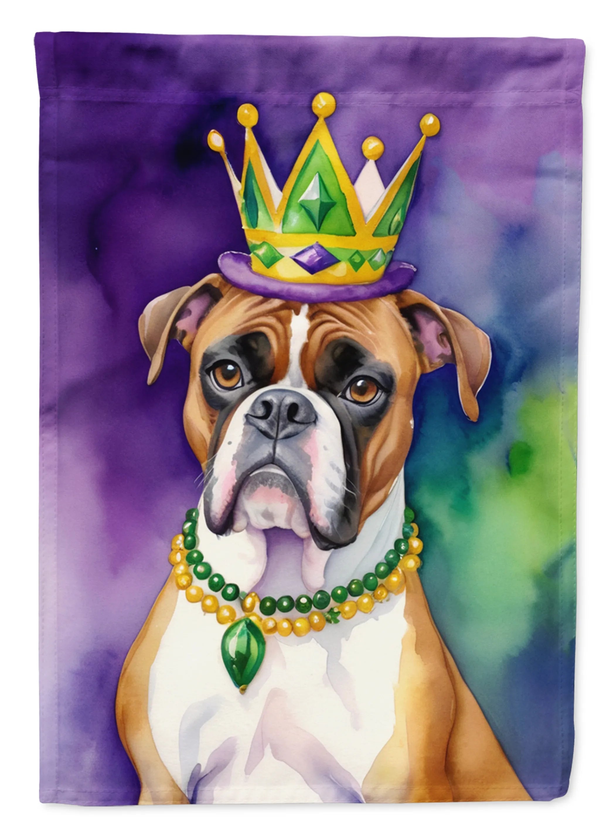 King of Mardi Gras Decorative Flag - Size: GARDEN SIZE | Pack Of: 1 | Collection name: King of mardi gras