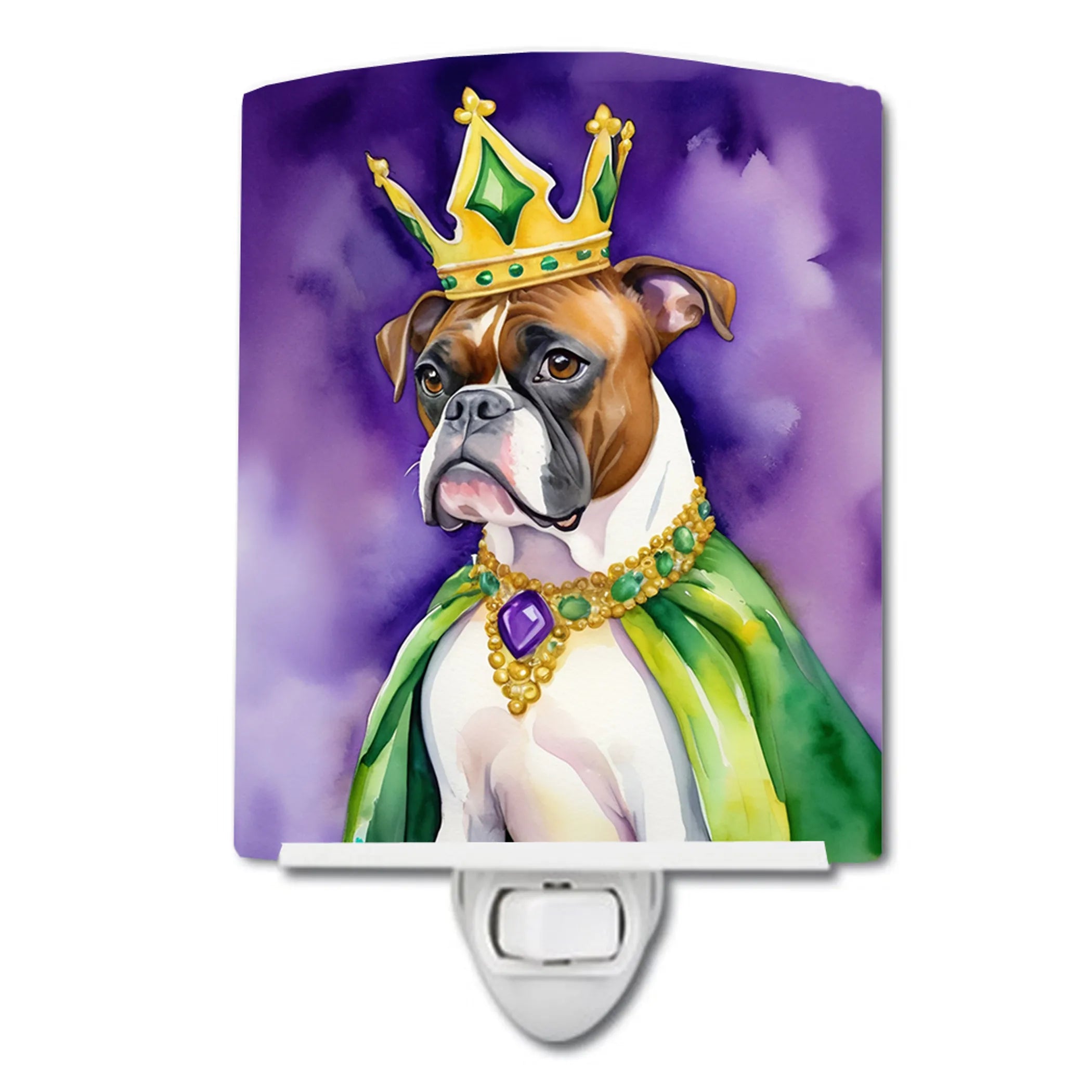 King of Mardi Gras Ceramic Night Light - Pack Of: 1 | Collection name: King of mardi gras