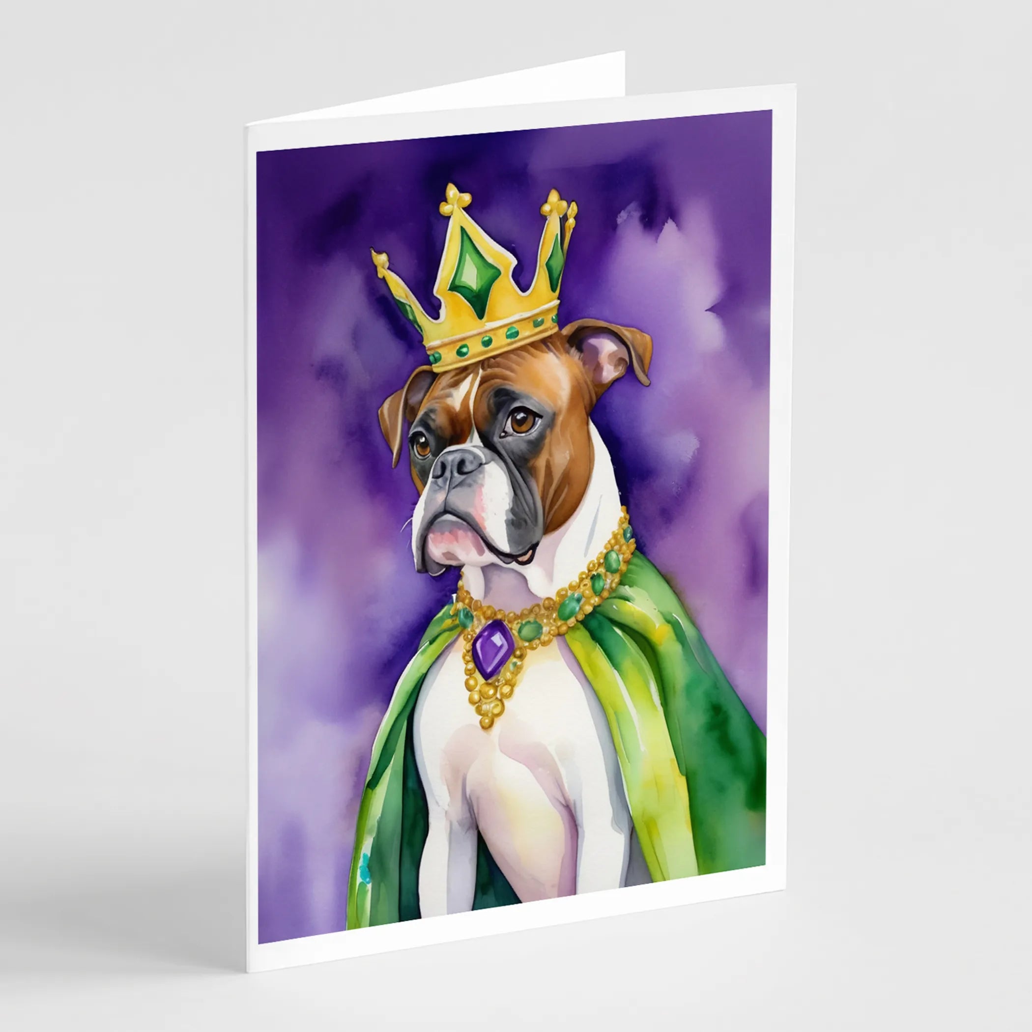 King of Mardi Gras Greeting Cards  - Size: 5X7 | Pack Of: 1 | Collection name: King of mardi gras