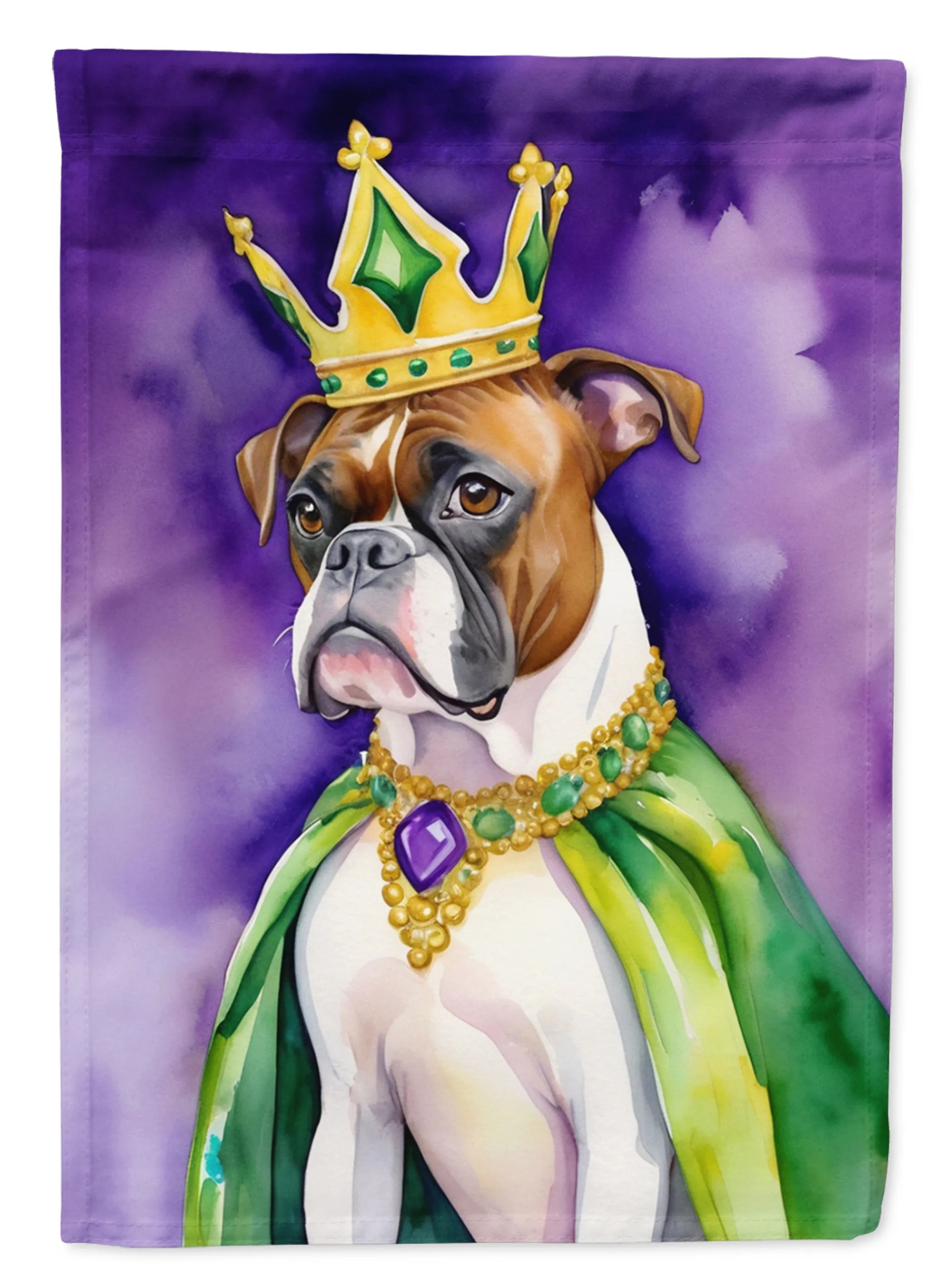King of Mardi Gras Decorative Flag - Size: GARDEN SIZE | Pack Of: 1 | Collection name: King of mardi gras
