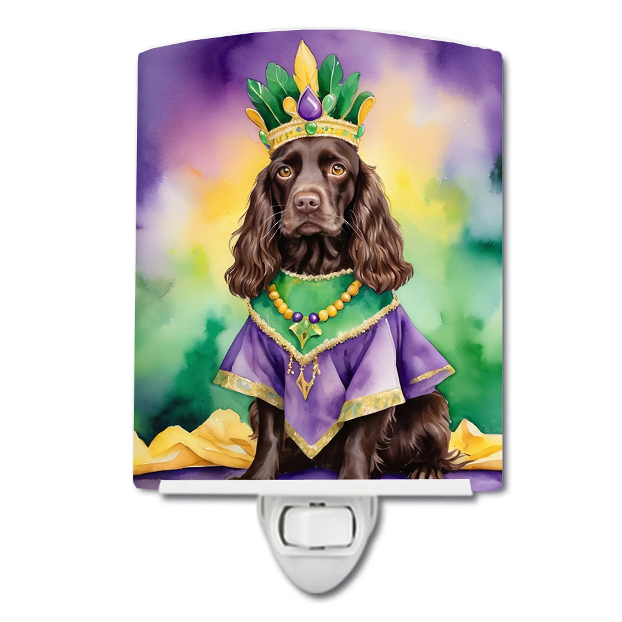 King of Mardi Gras Ceramic Night Light - Pack Of: 1 | Collection name: King of mardi gras