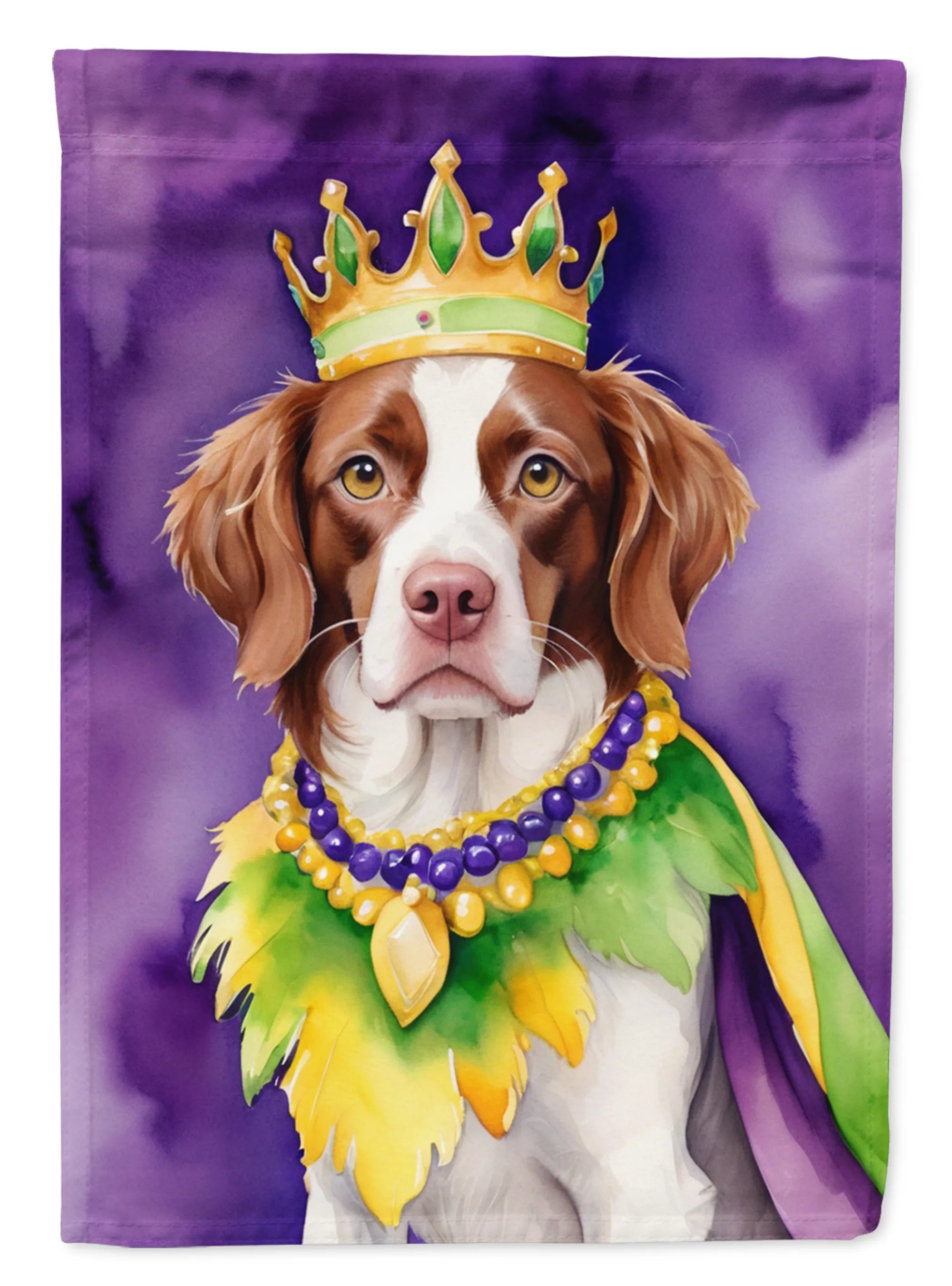 King of Mardi Gras Decorative Flag - Size: GARDEN SIZE | Pack Of: 1 | Collection name: King of mardi gras