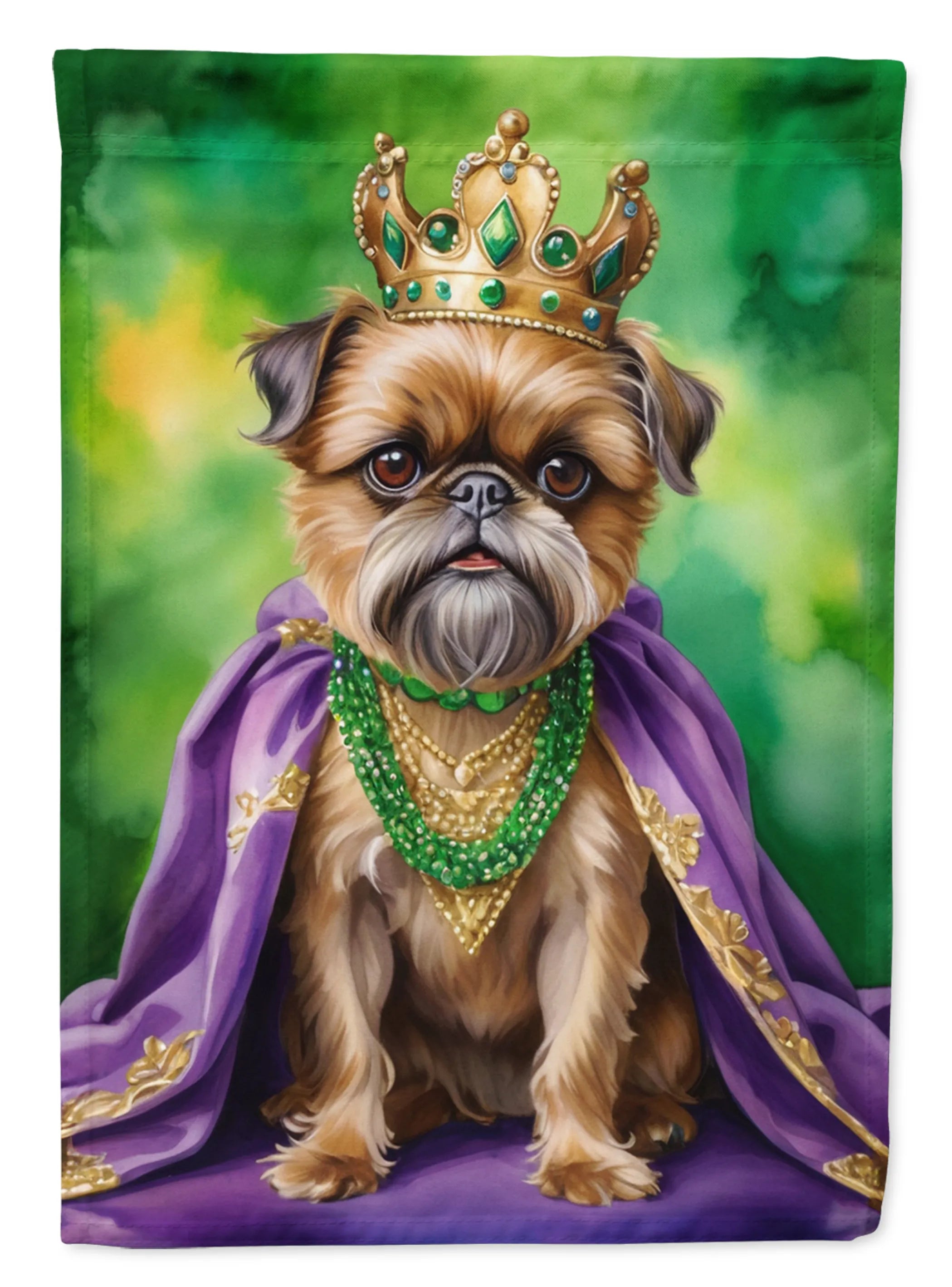 King of Mardi Gras Decorative Flag - Size: GARDEN SIZE | Pack Of: 1 | Collection name: King of mardi gras
