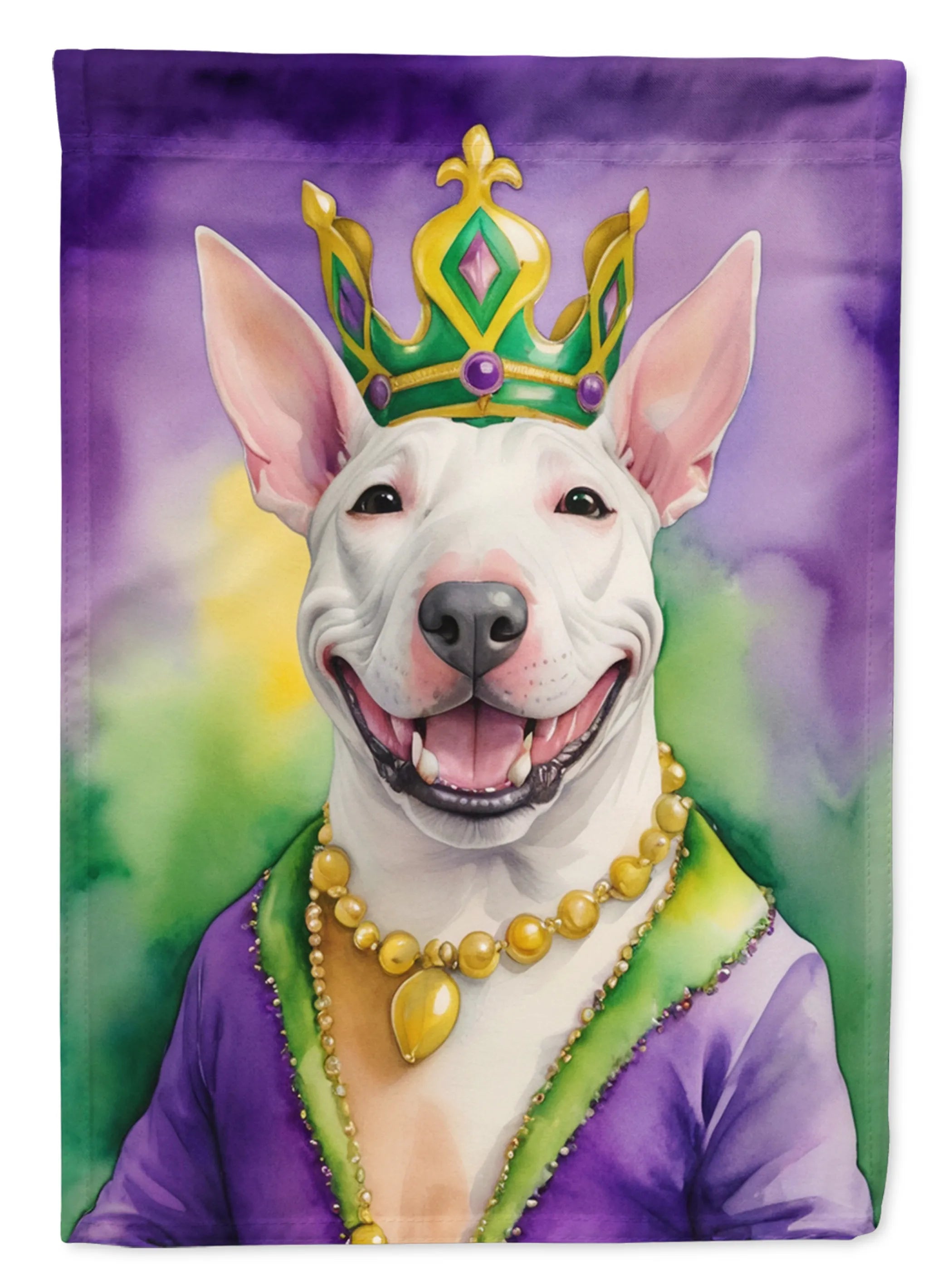 King of Mardi Gras Decorative Flag - Size: GARDEN SIZE | Pack Of: 1 | Collection name: King of mardi gras