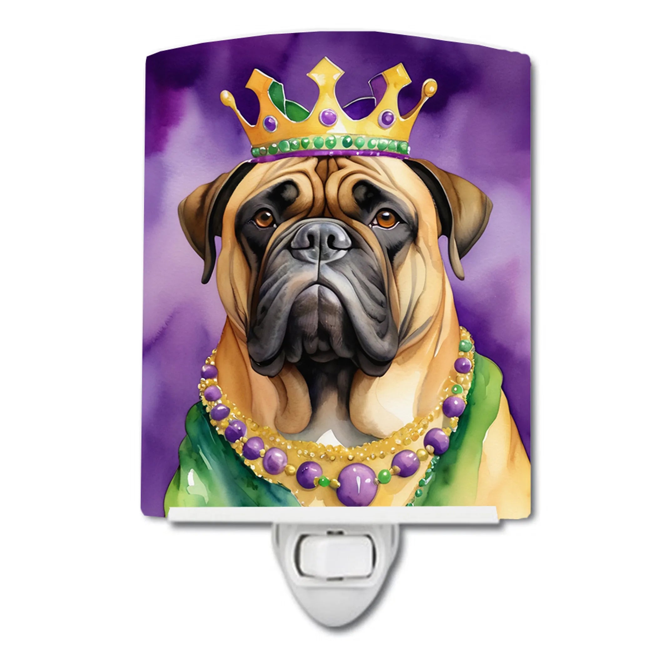 King of Mardi Gras Ceramic Night Light - Pack Of: 1 | Collection name: King of mardi gras