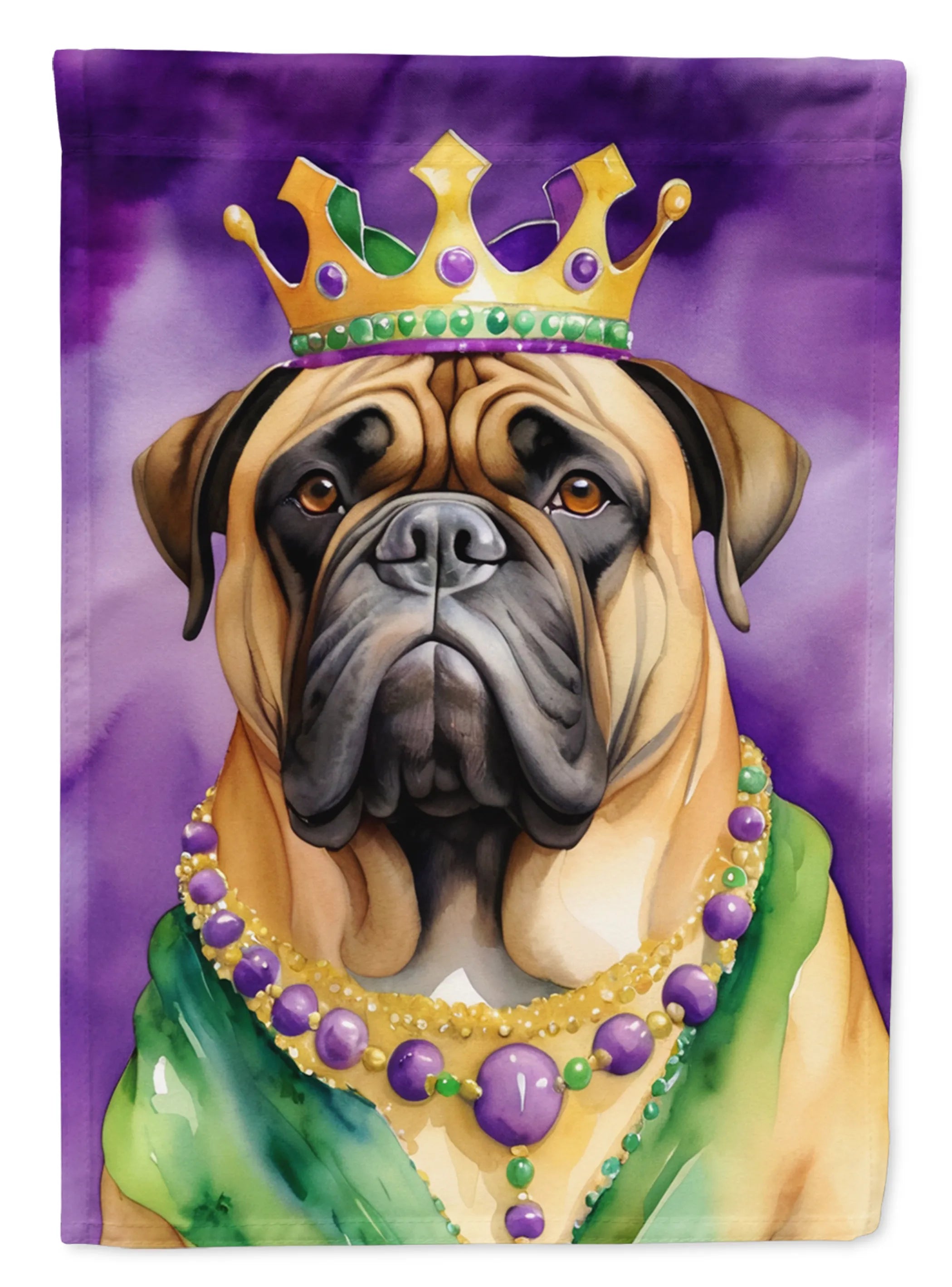 King of Mardi Gras Decorative Flag - Size: GARDEN SIZE | Pack Of: 1 | Collection name: King of mardi gras