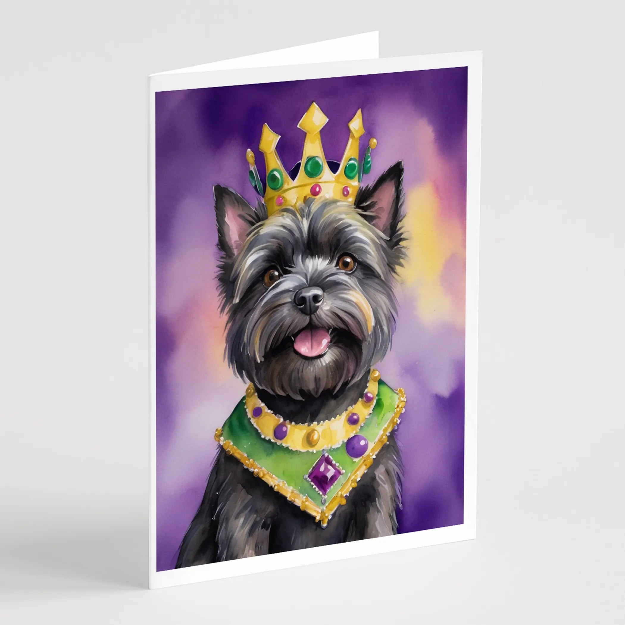 King of Mardi Gras Greeting Cards  - Size: 5X7 | Pack Of: 1 | Collection name: King of mardi gras
