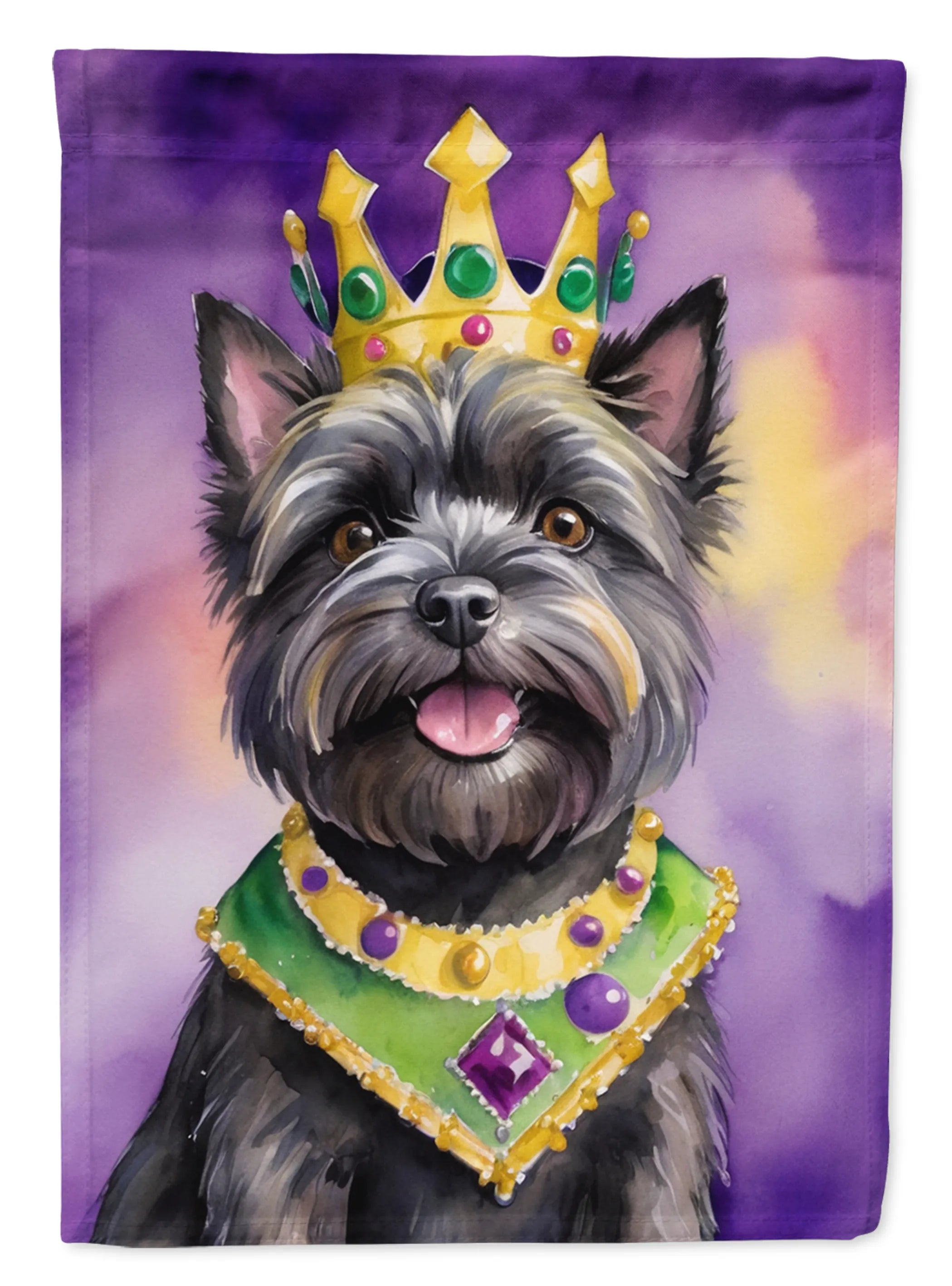 King of Mardi Gras Decorative Flag - Size: GARDEN SIZE | Pack Of: 1 | Collection name: King of mardi gras