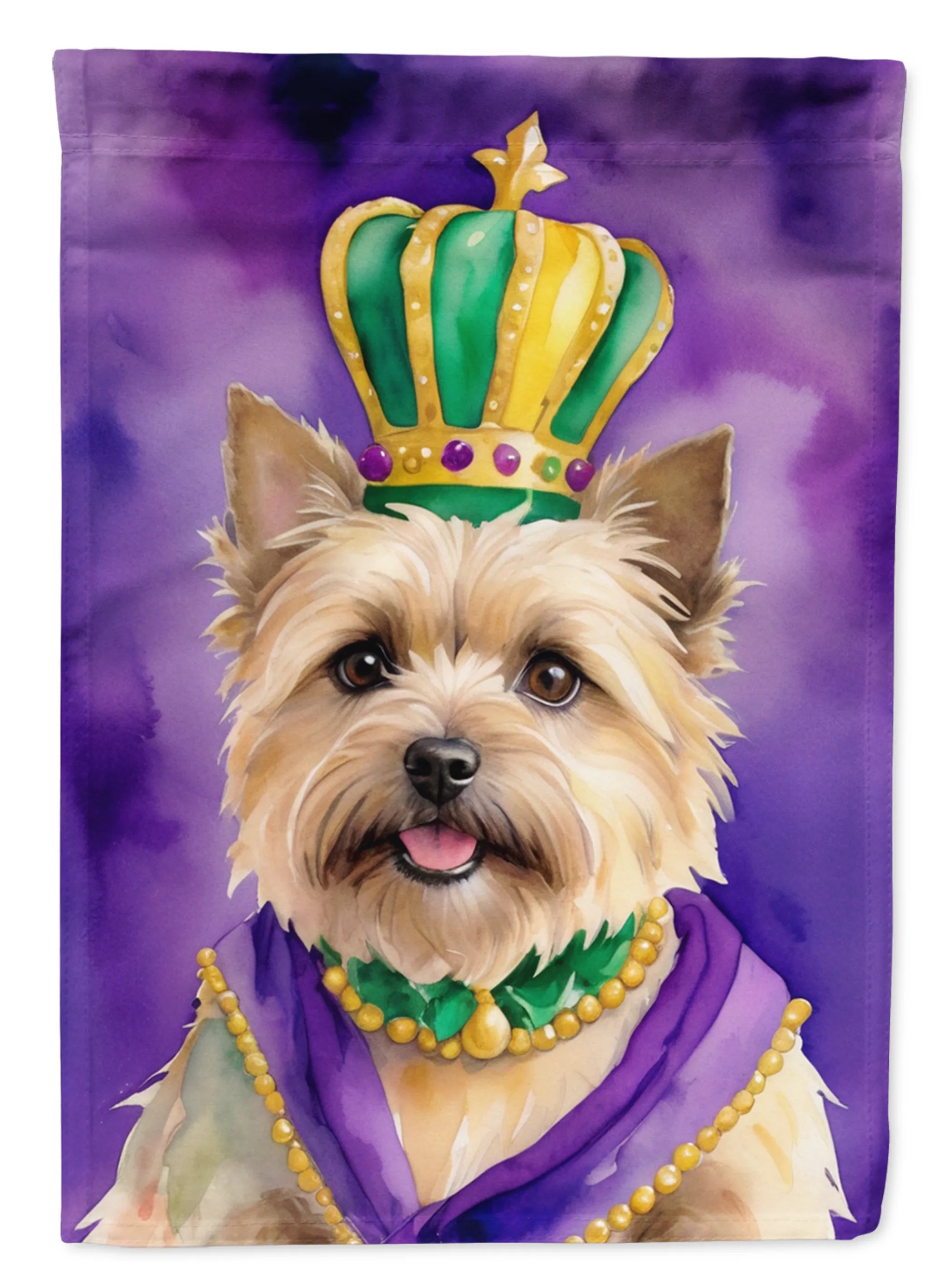 King of Mardi Gras Decorative Flag - Size: GARDEN SIZE | Pack Of: 1 | Collection name: King of mardi gras