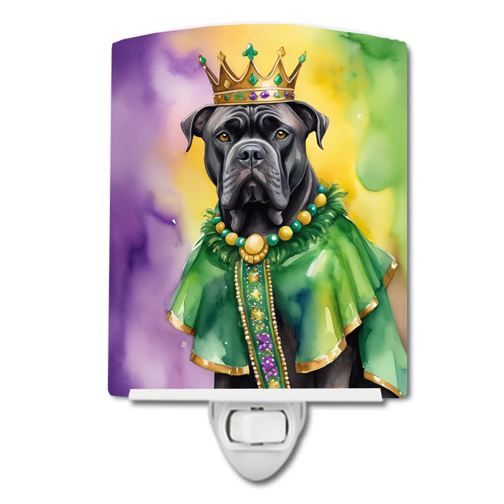 King of Mardi Gras Ceramic Night Light - Pack Of: 1 | Collection name: King of mardi gras
