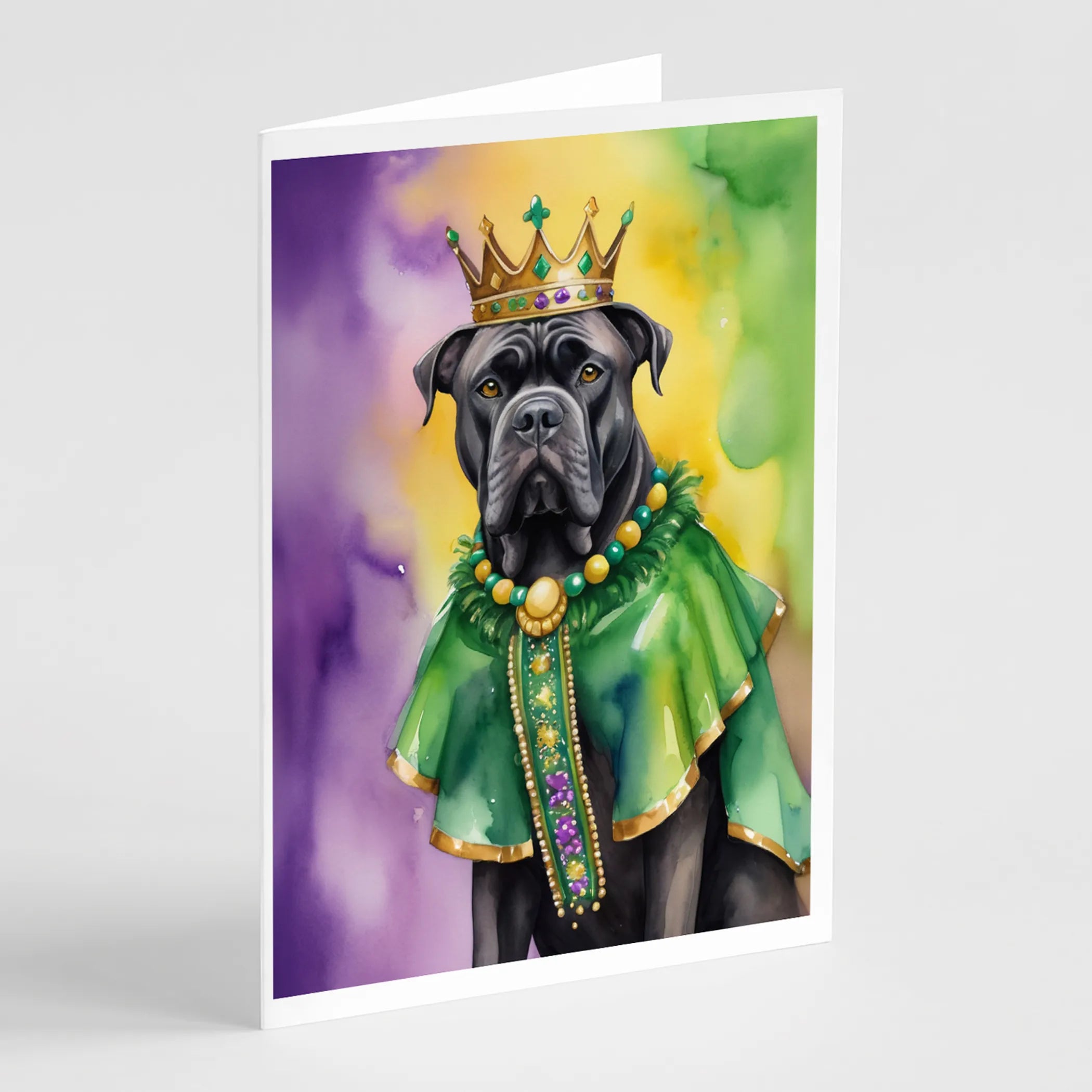 King of Mardi Gras Greeting Cards  - Size: 5X7 | Pack Of: 1 | Collection name: King of mardi gras