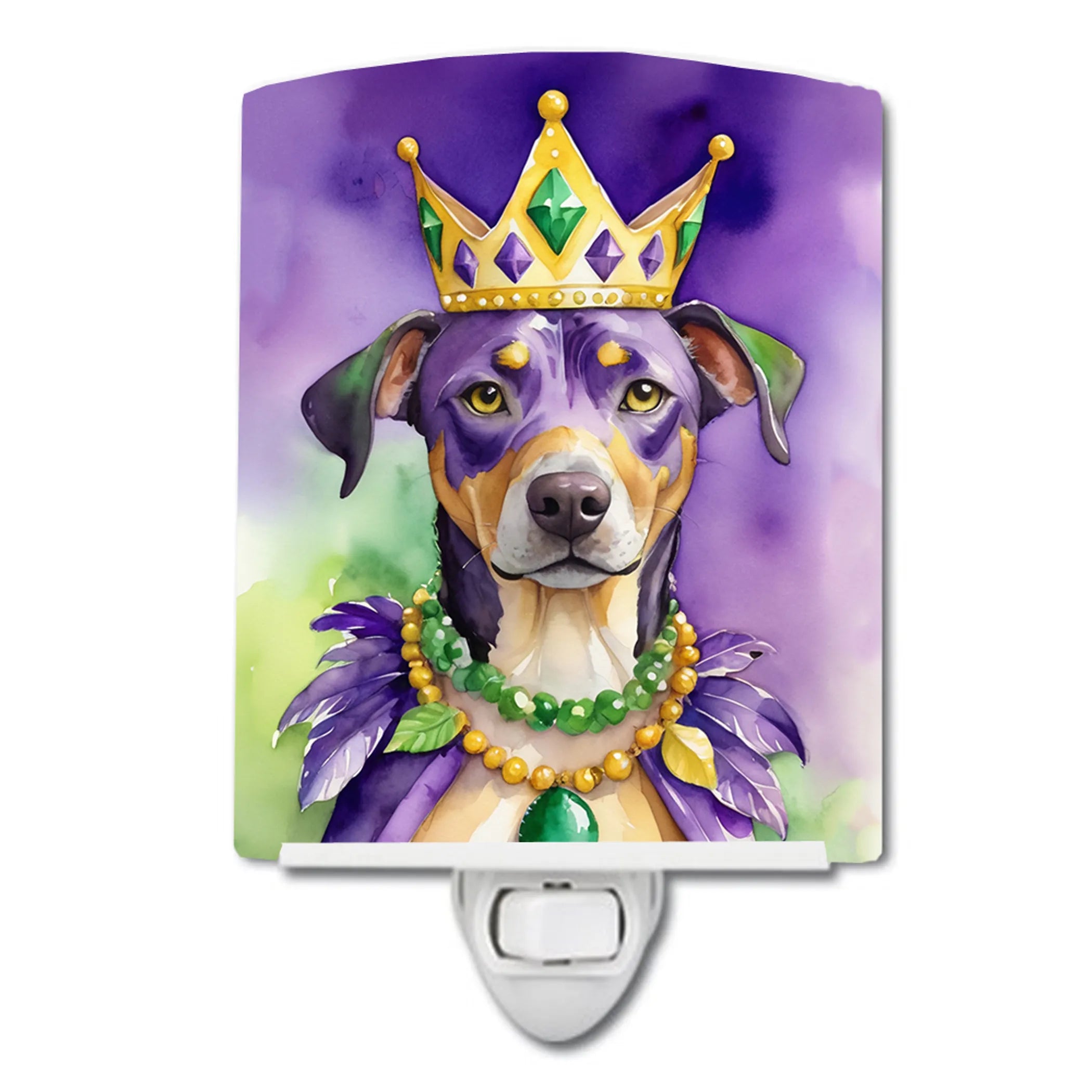 King of Mardi Gras Ceramic Night Light - Pack Of: 1 | Collection name: King of mardi gras