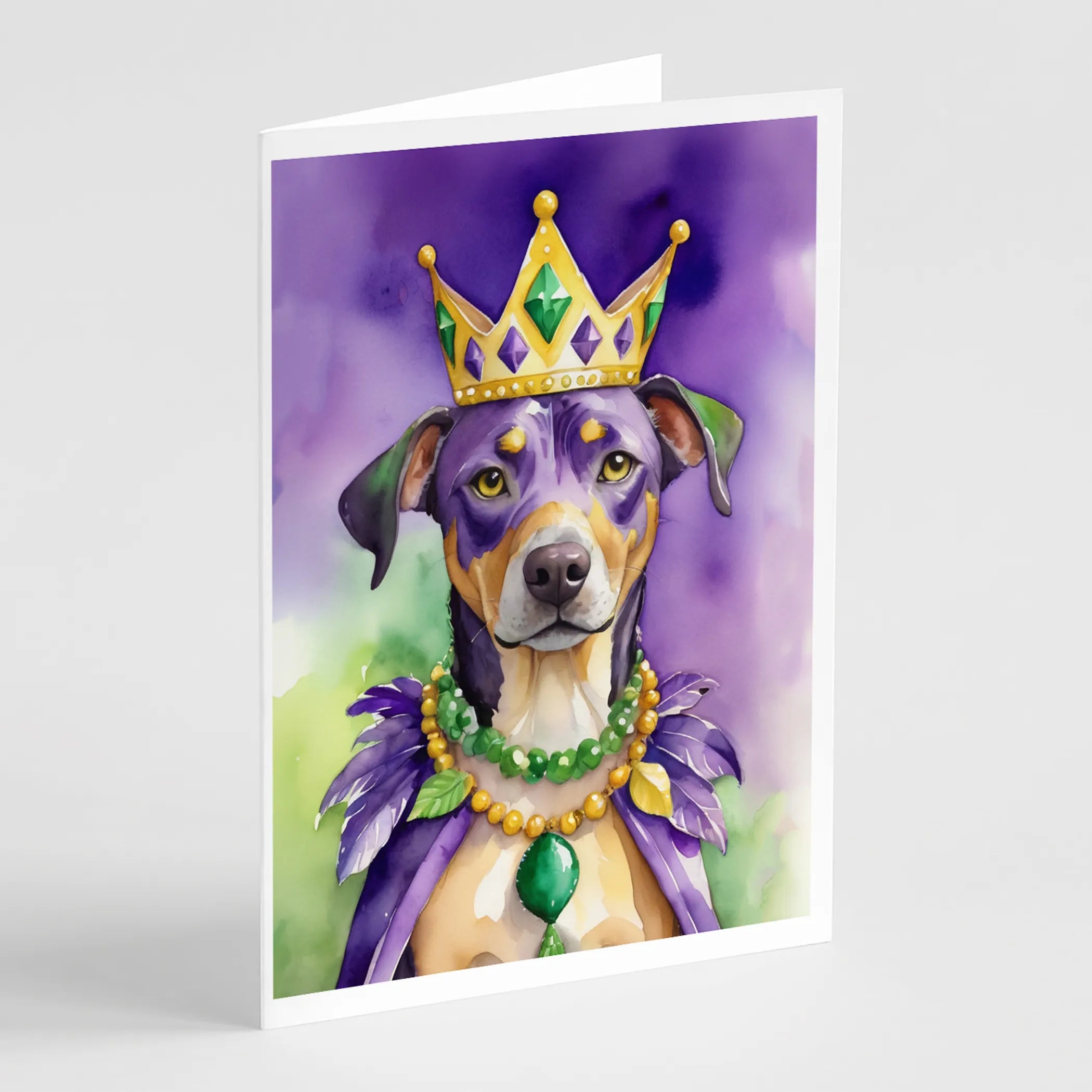 King of Mardi Gras Greeting Cards  - Size: 5X7 | Pack Of: 1 | Collection name: King of mardi gras