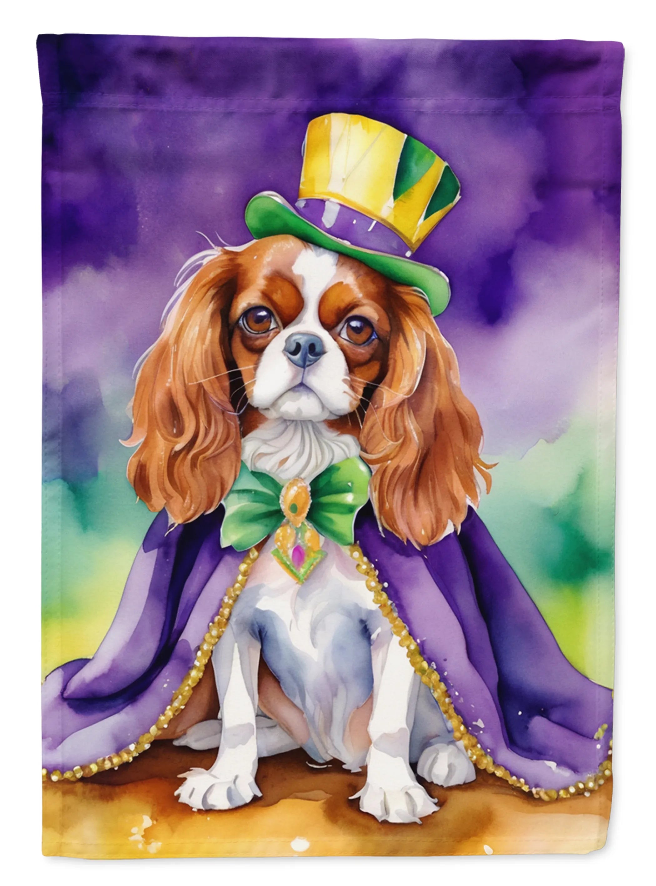 King of Mardi Gras Decorative Flag - Size: GARDEN SIZE | Pack Of: 1 | Collection name: King of mardi gras