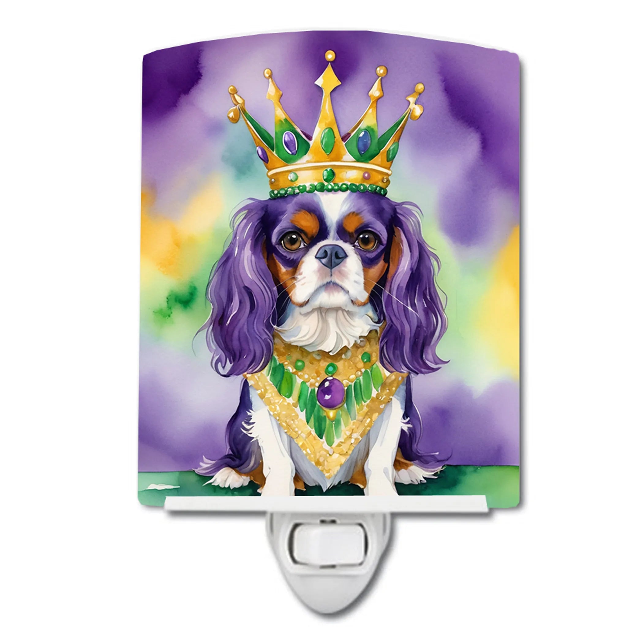 King of Mardi Gras Ceramic Night Light - Pack Of: 1 | Collection name: King of mardi gras